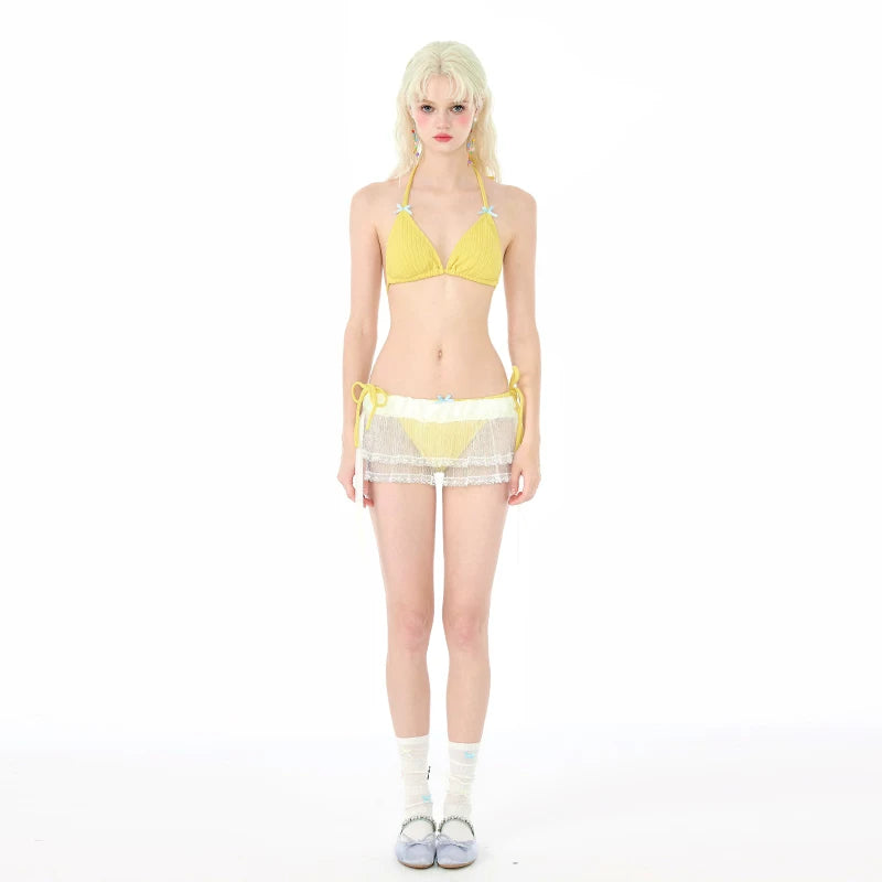 Starlight Sherbet Mesh Bikini Set