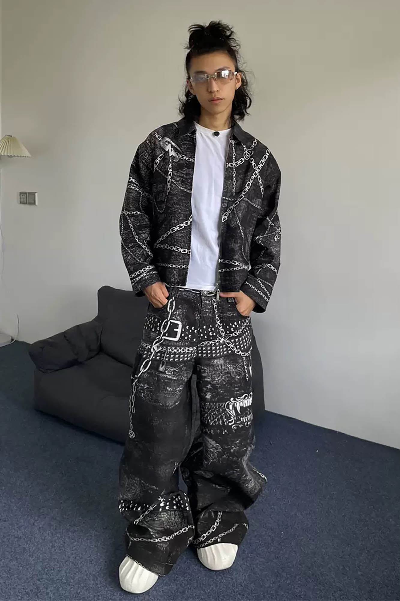 Skull Chain Jeans