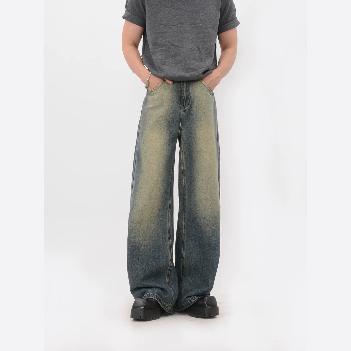 Skyfade Wide Leg Denim