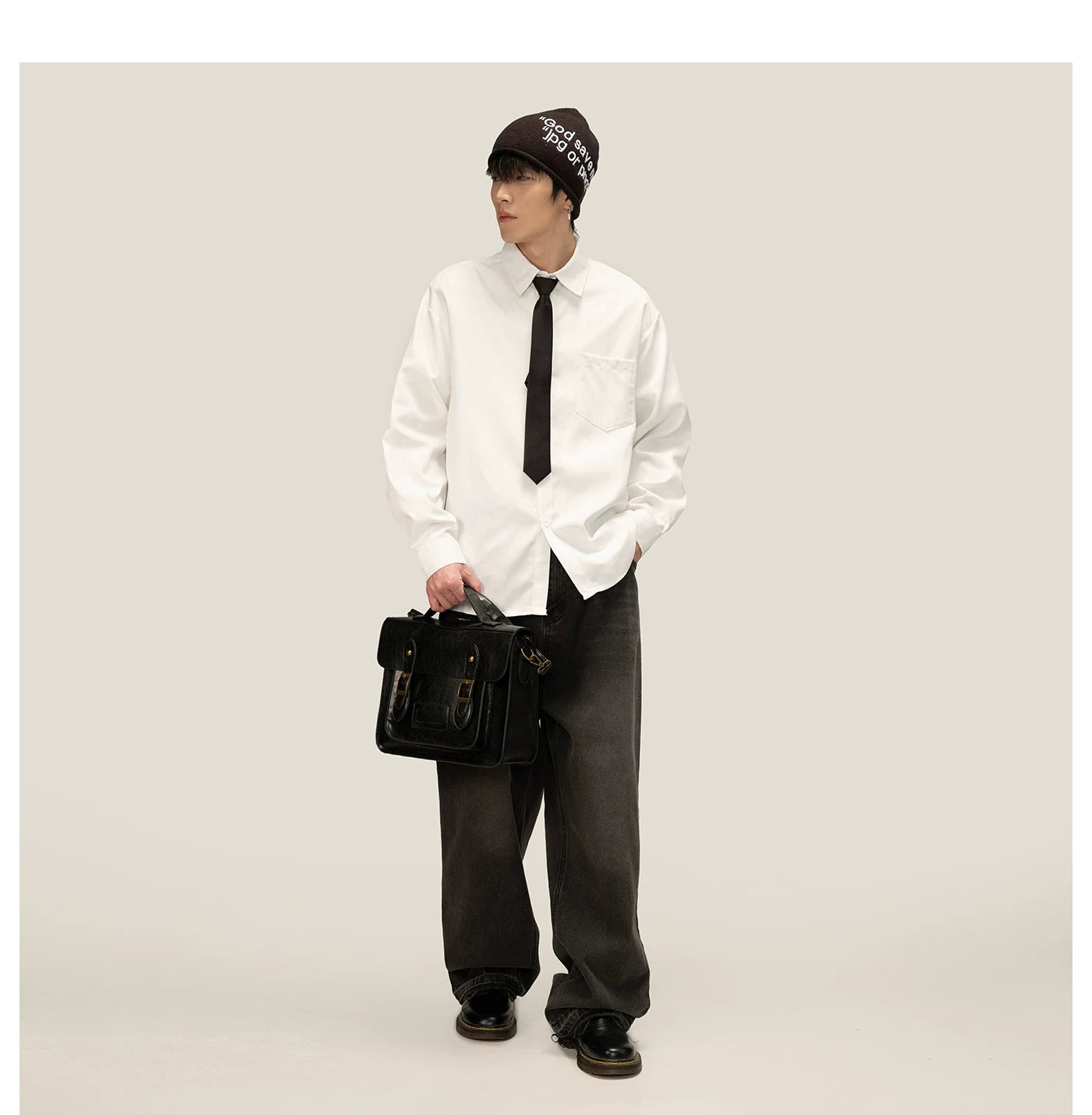 Pixel Verse Oversized Oxford Shirt