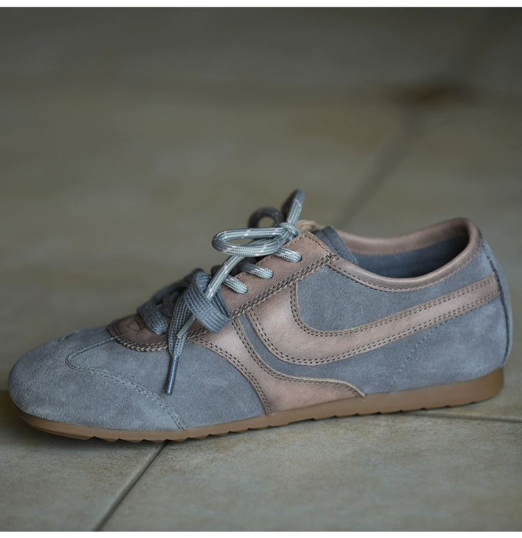 Stone Mist Retro Suede Sneakers