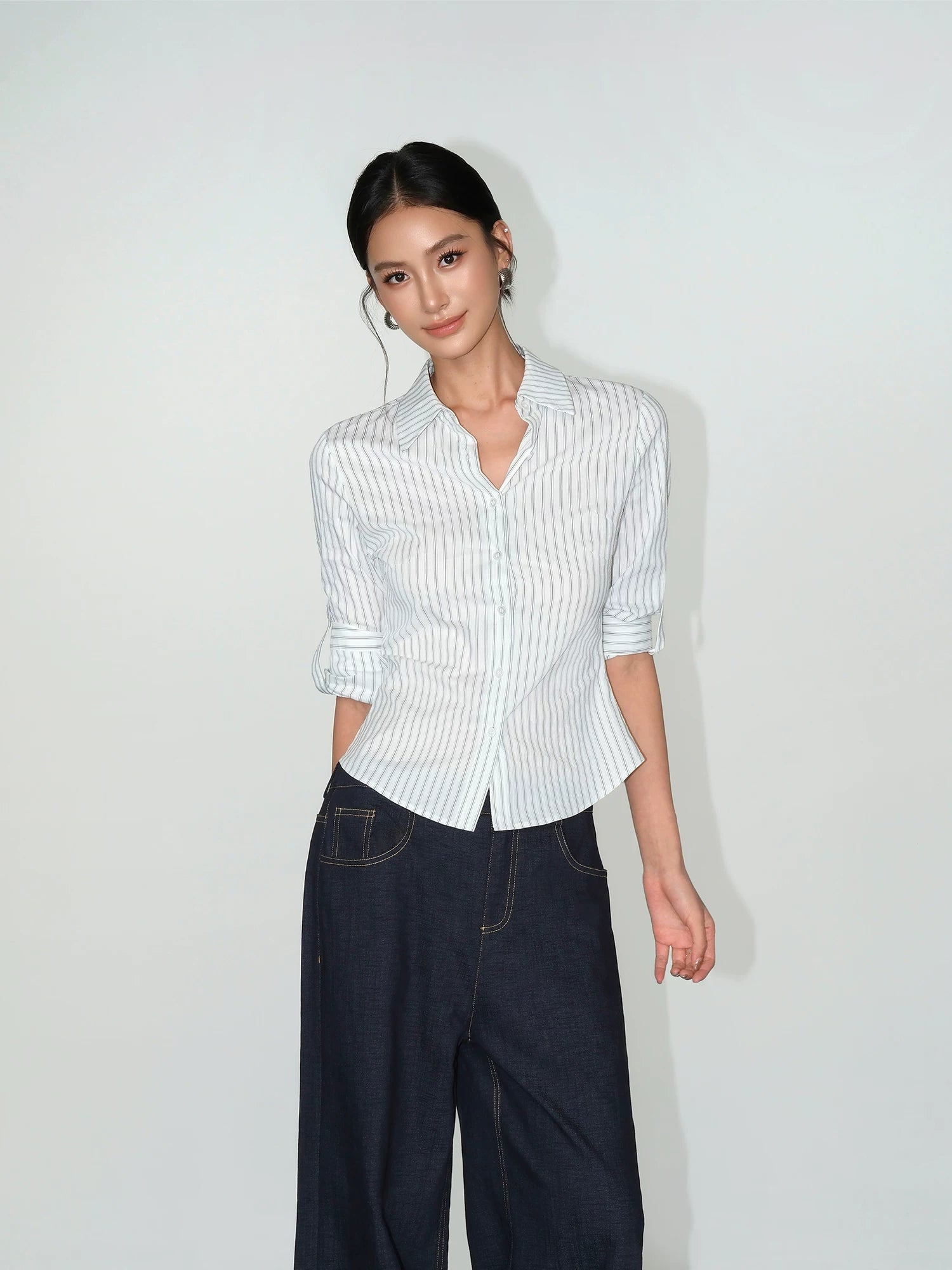 Contour Stripe Tailored Shirt