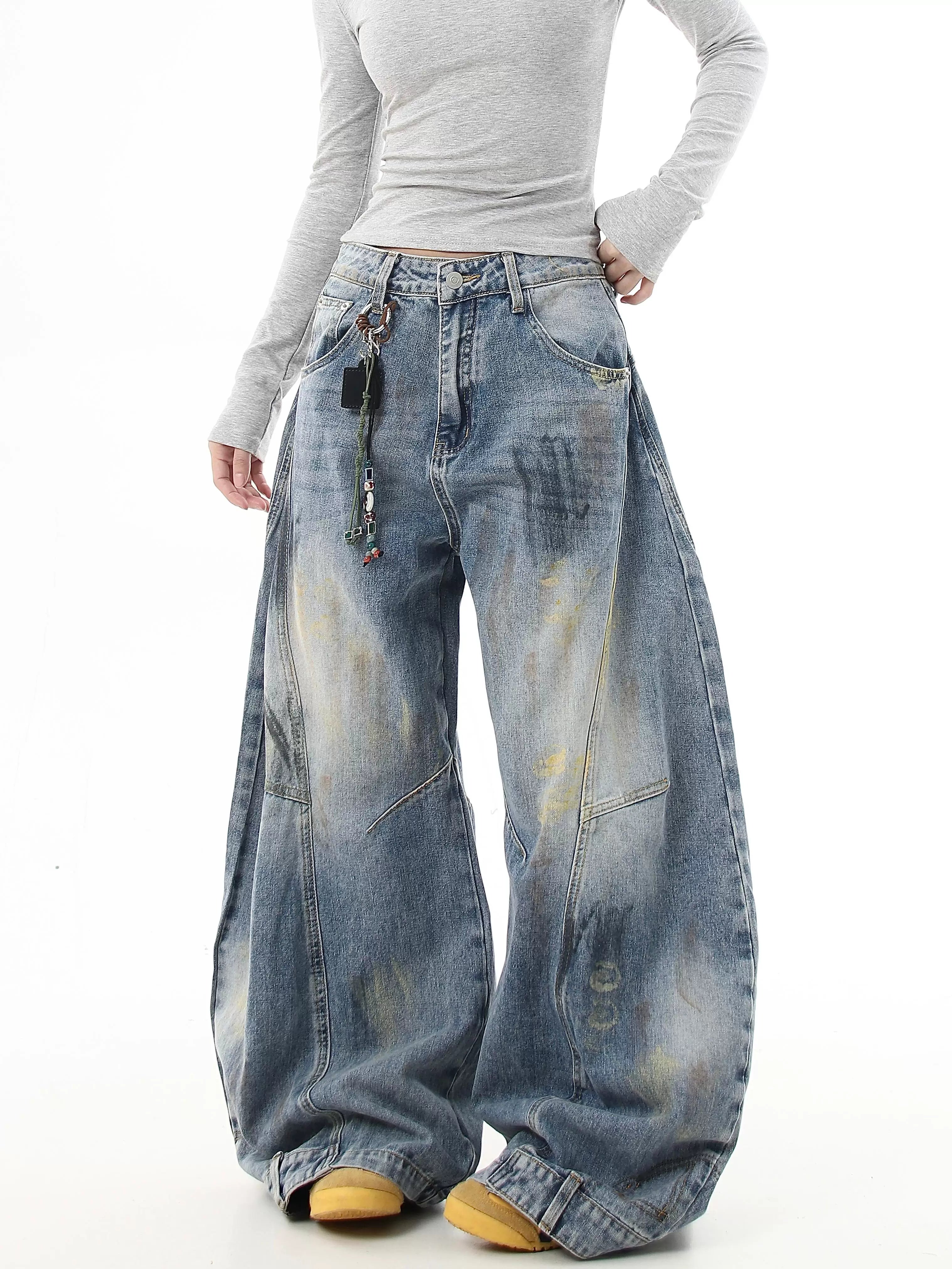 Driftwash Relic Wide‑Leg Jeans