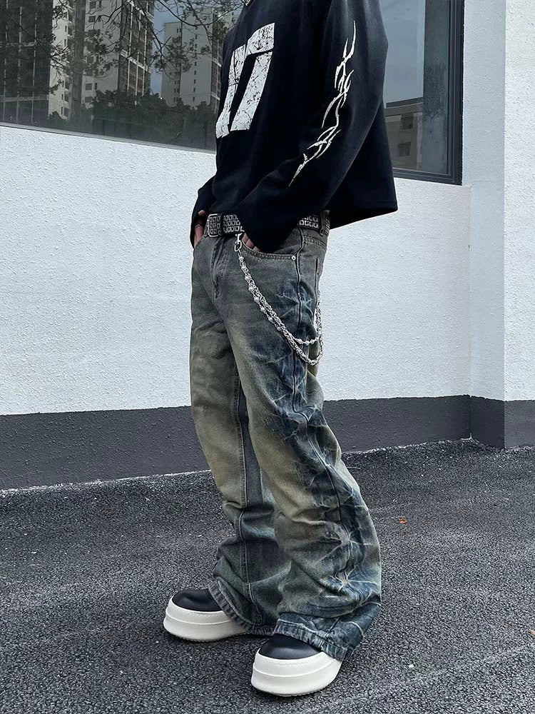 Retro Washed Stacked Jeans