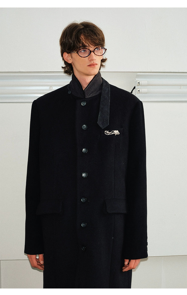 Modern Stand Collar Overcoat