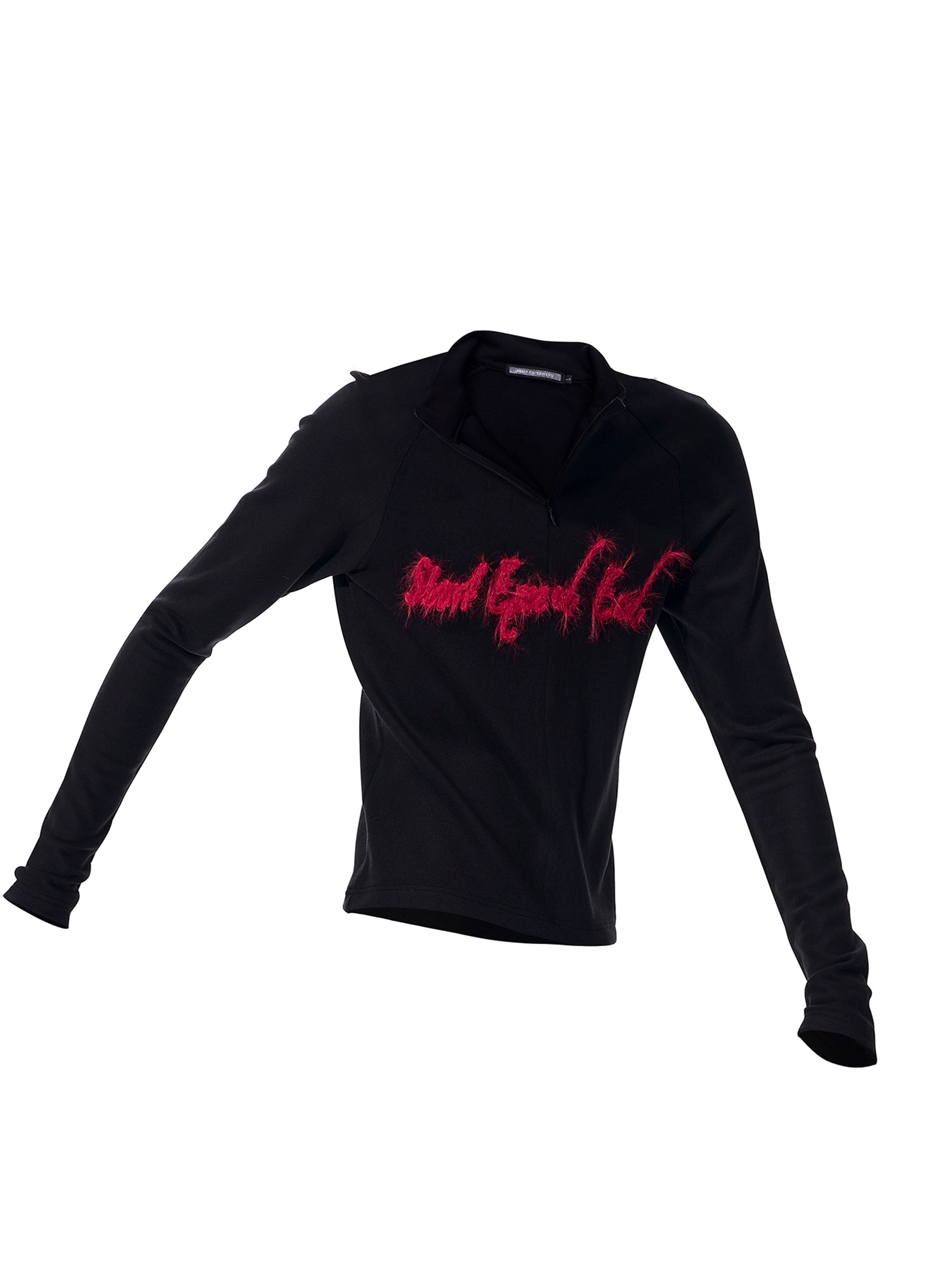 Rogue Script Fuzz Stripe Turtleneck