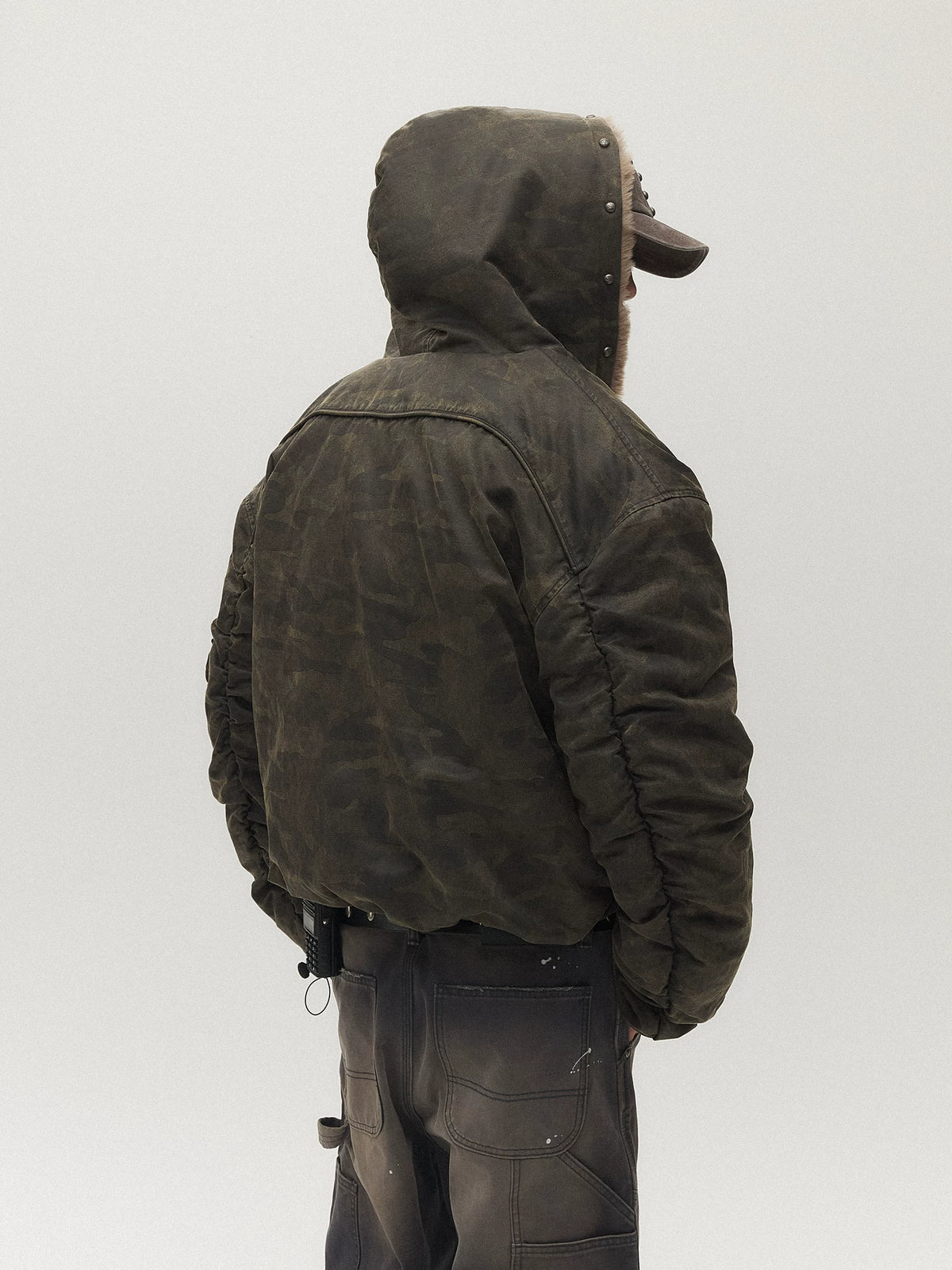 Dustland Sherpa-Lined Camo Hooded Jacket