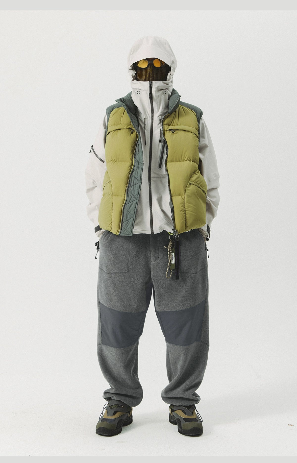Panelled Fleece Utility Track Pants