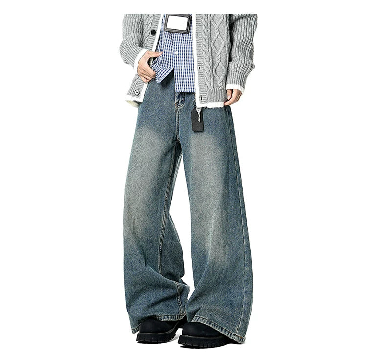 Coal Fade Barrel-Leg Jeans