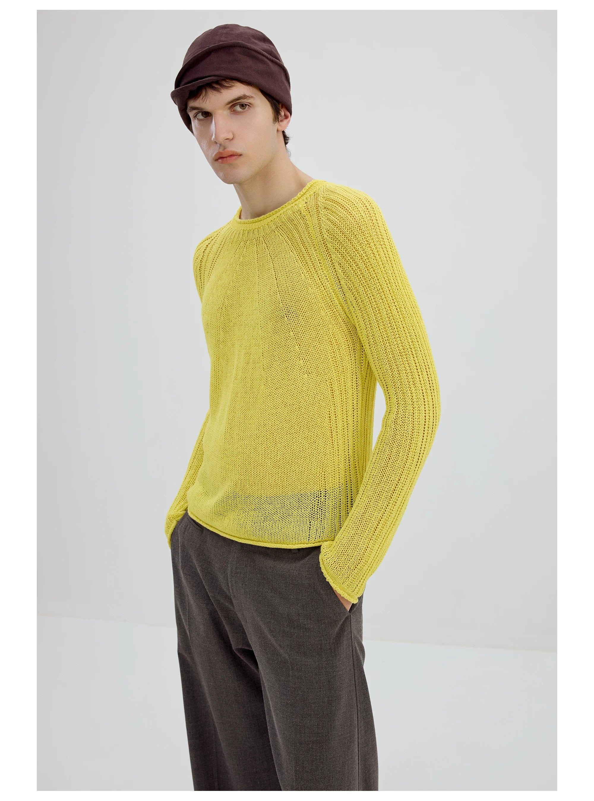Sunmesh Sheer Knit Sweater