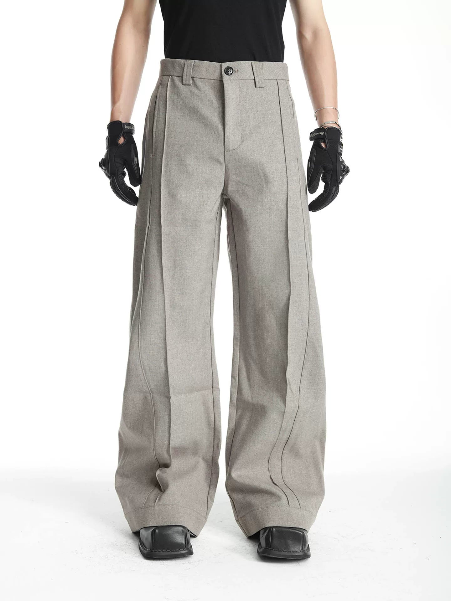 Tailored Barrel-Leg Trousers