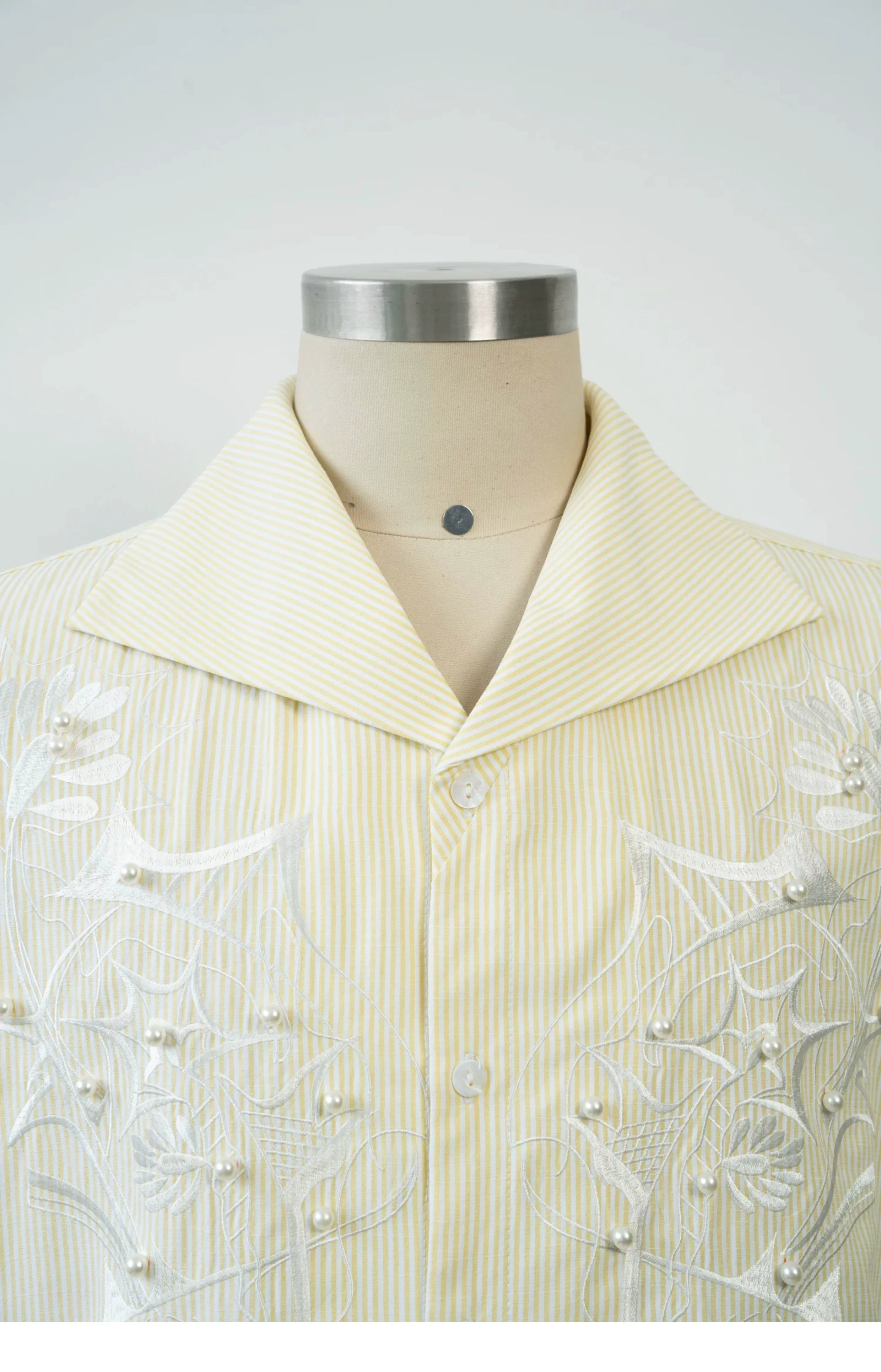 Lemon Veil Embroider Camp Shirt