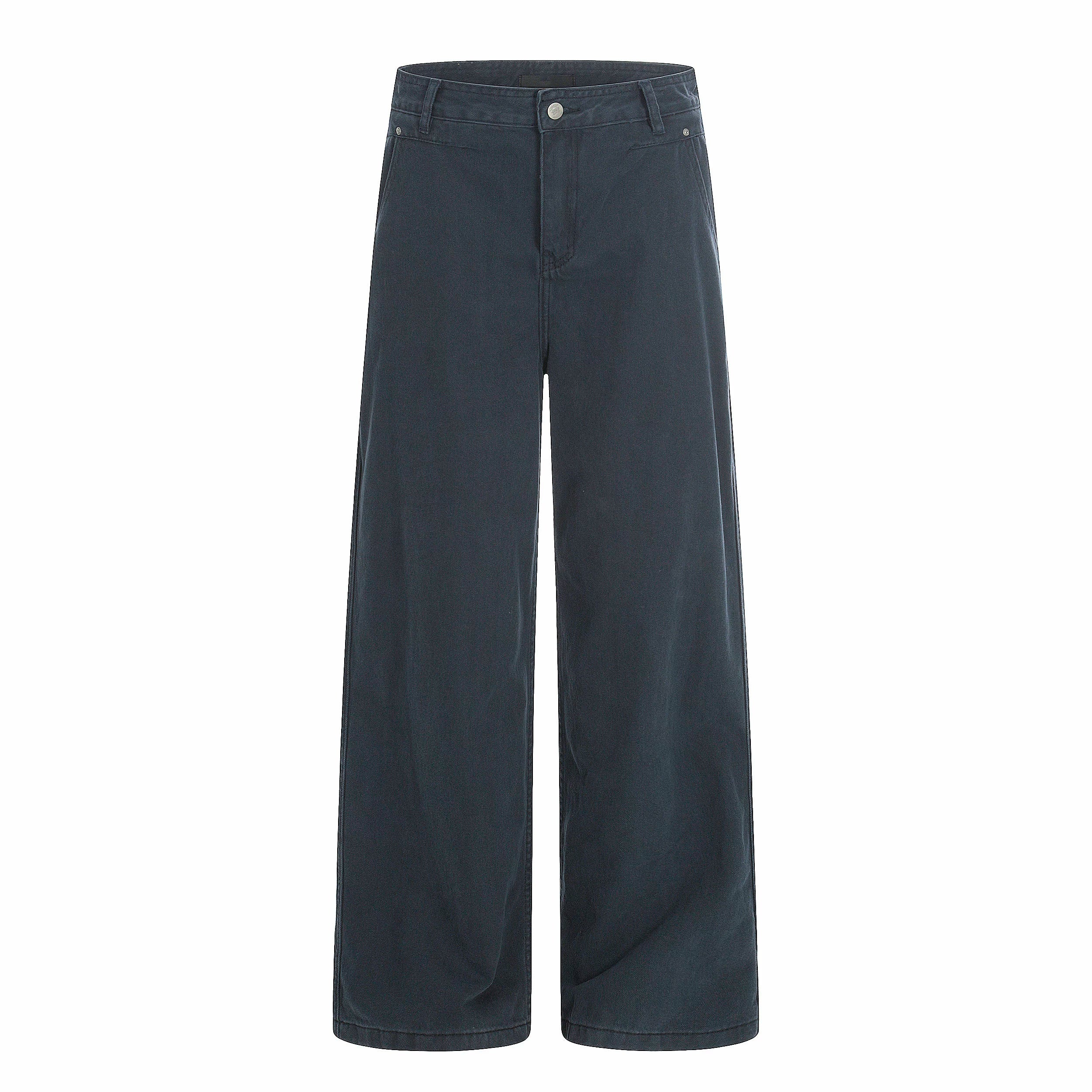 Harbor Cargo Wide‑Leg Canvas Pants