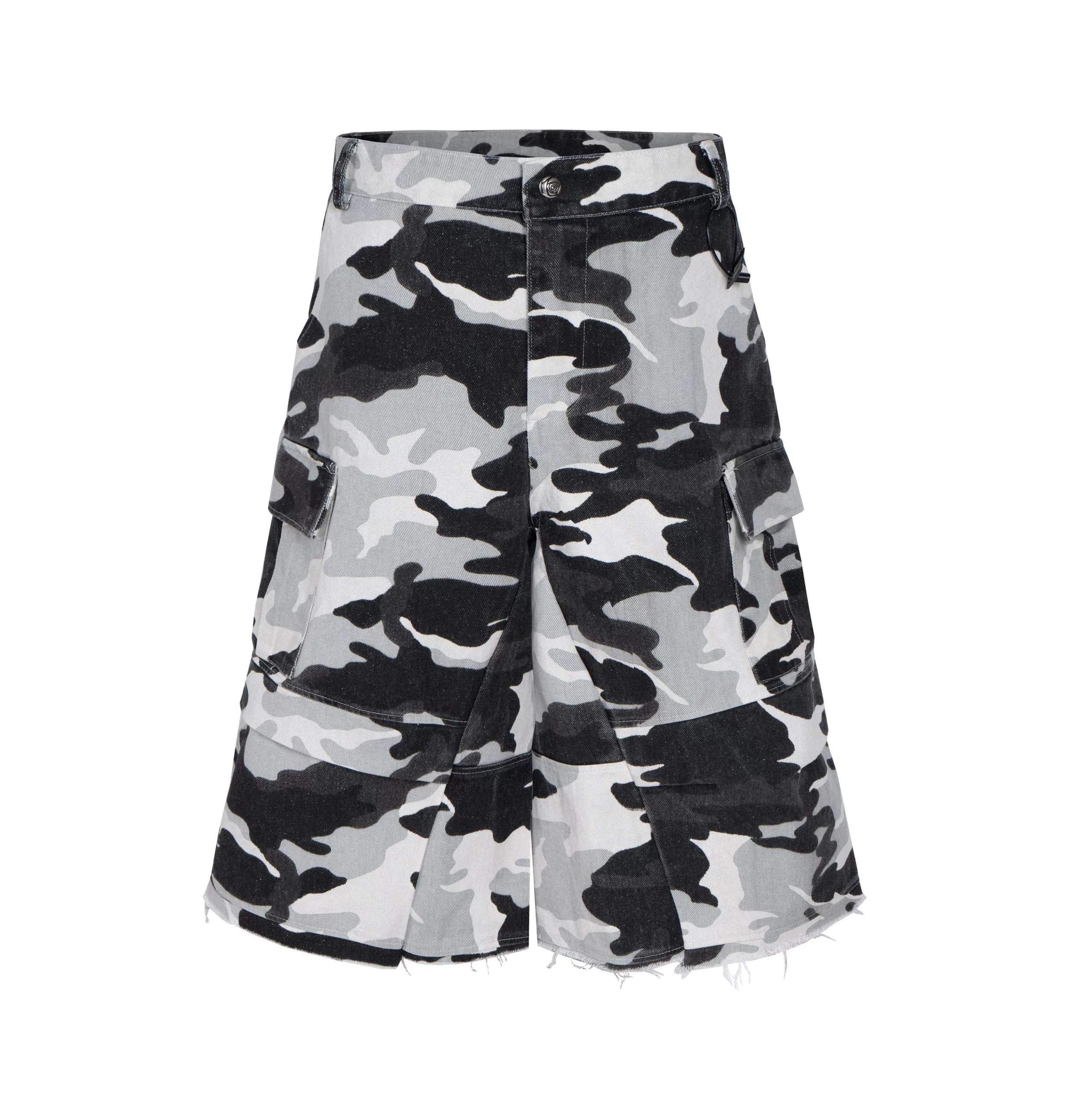 Mono Camo Trench Cargo Shorts