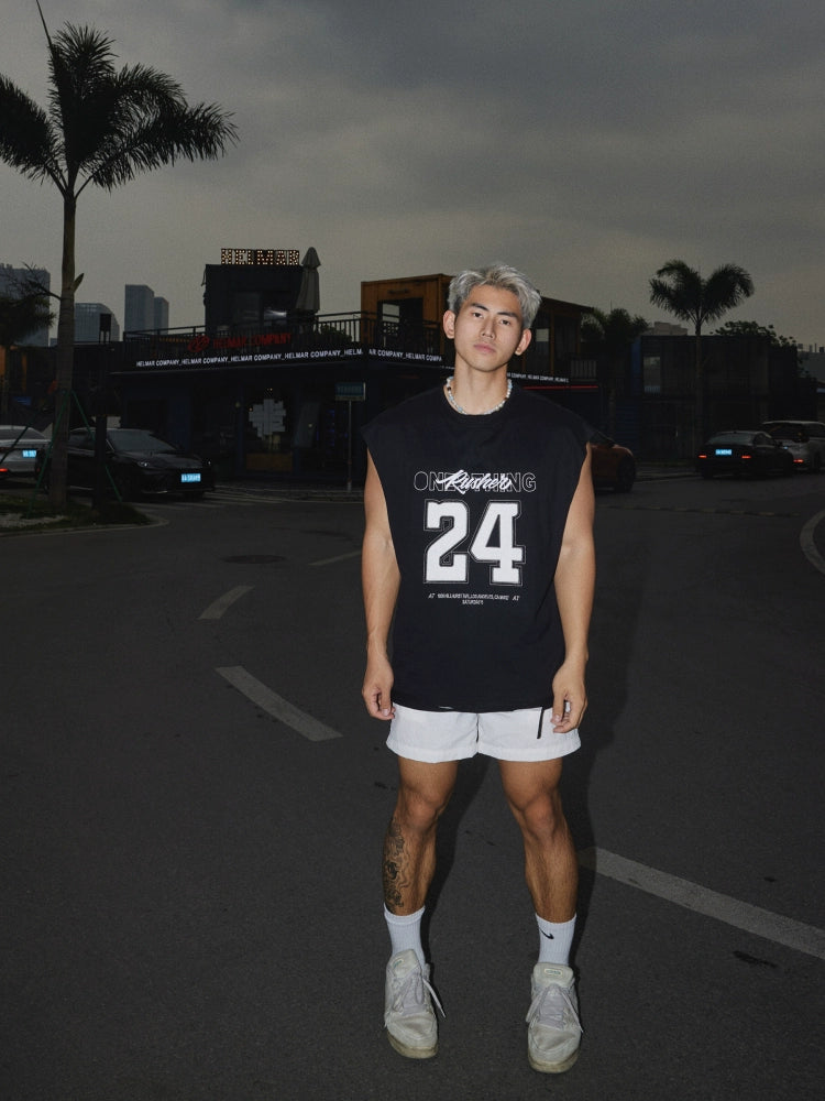 Sleeveless Graphic Muscle Tee