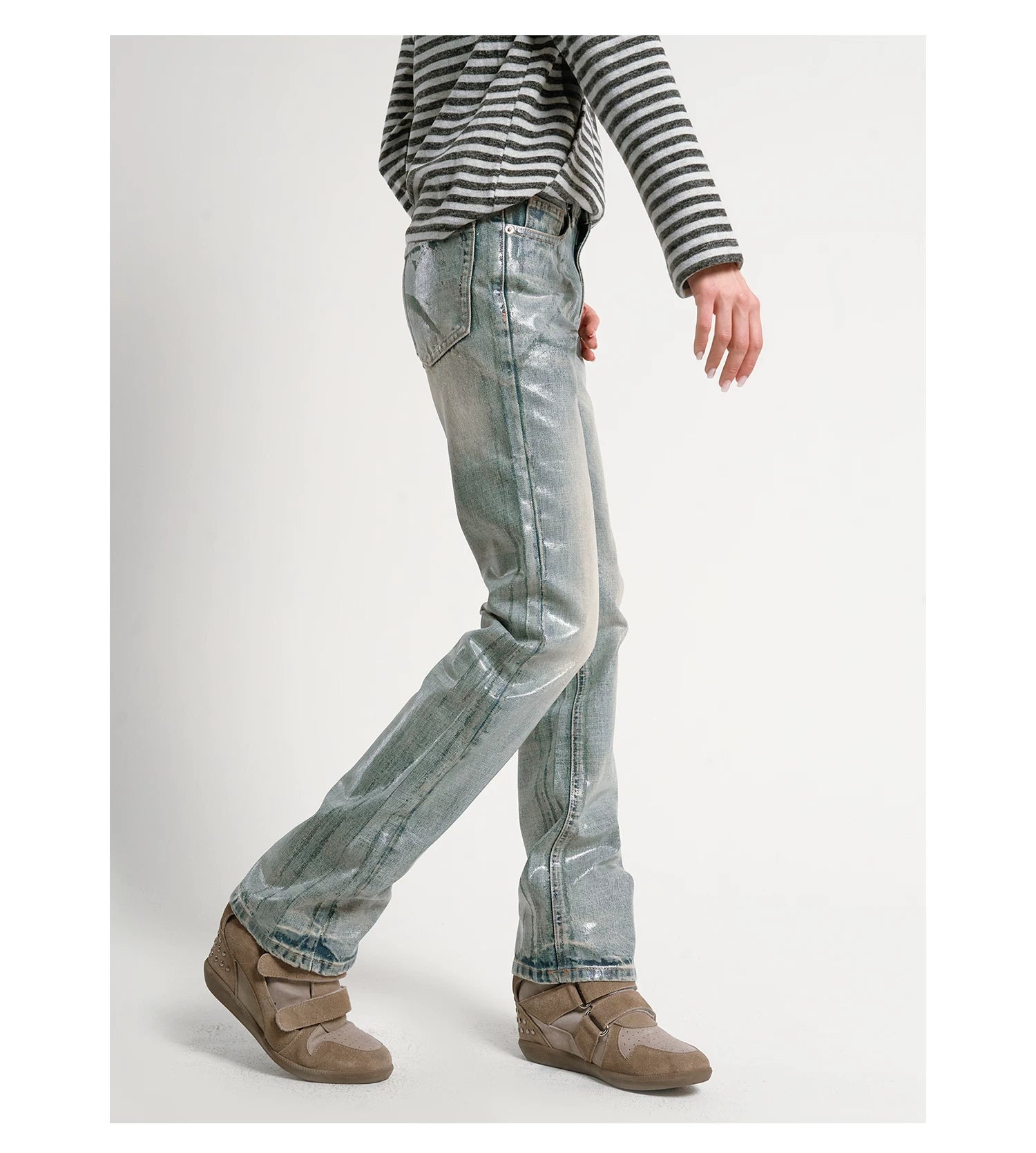 Ice Fade Vintage Wash Straight Jeans