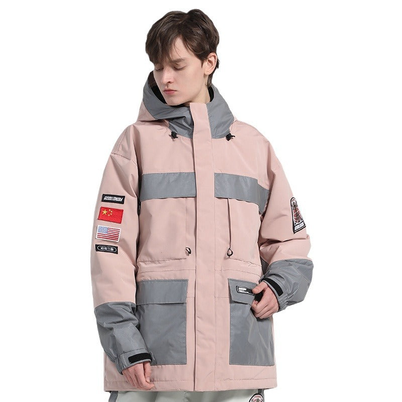 Matching Reflective Panel Ski Jackets