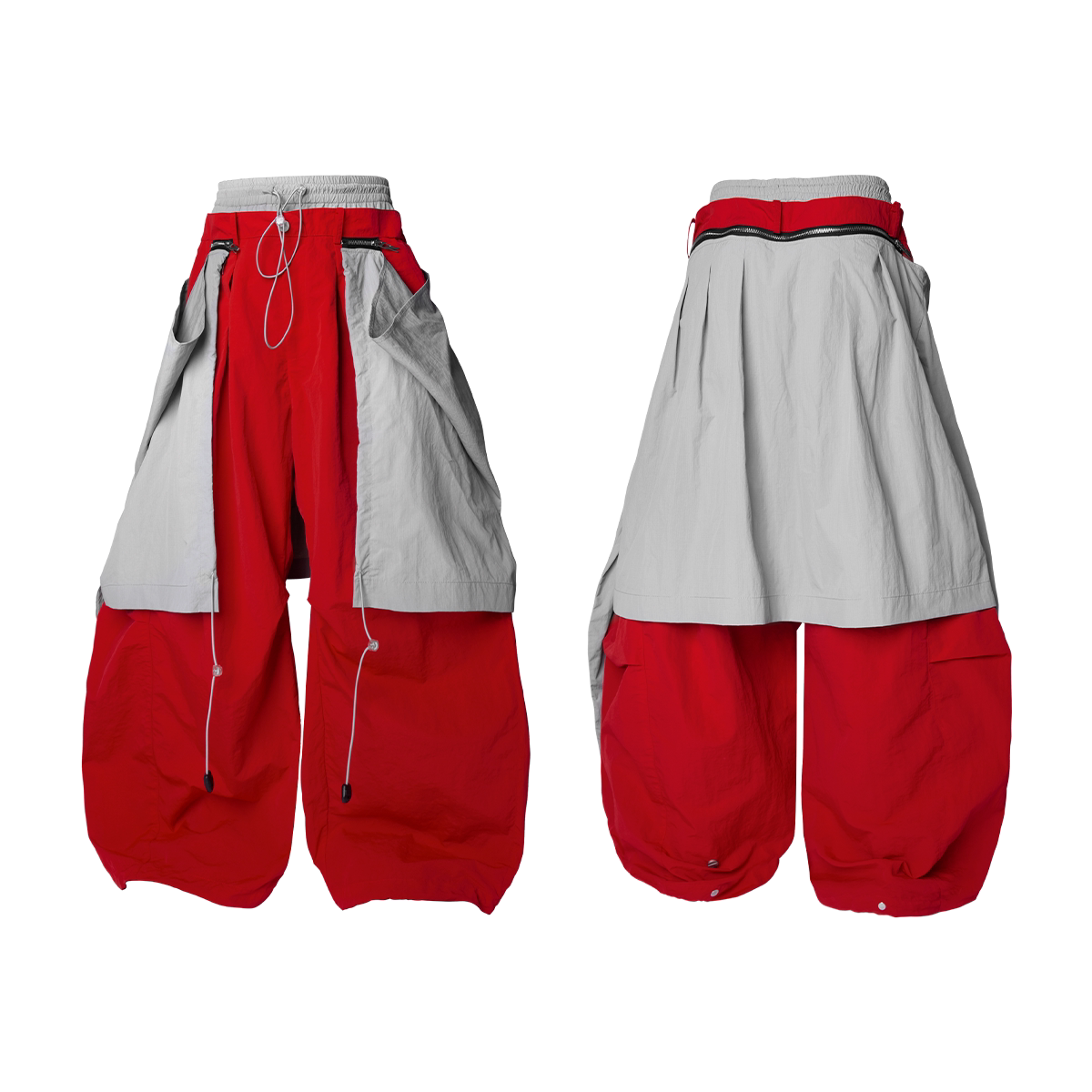 Detachable Layered Balloon Parachute Pants