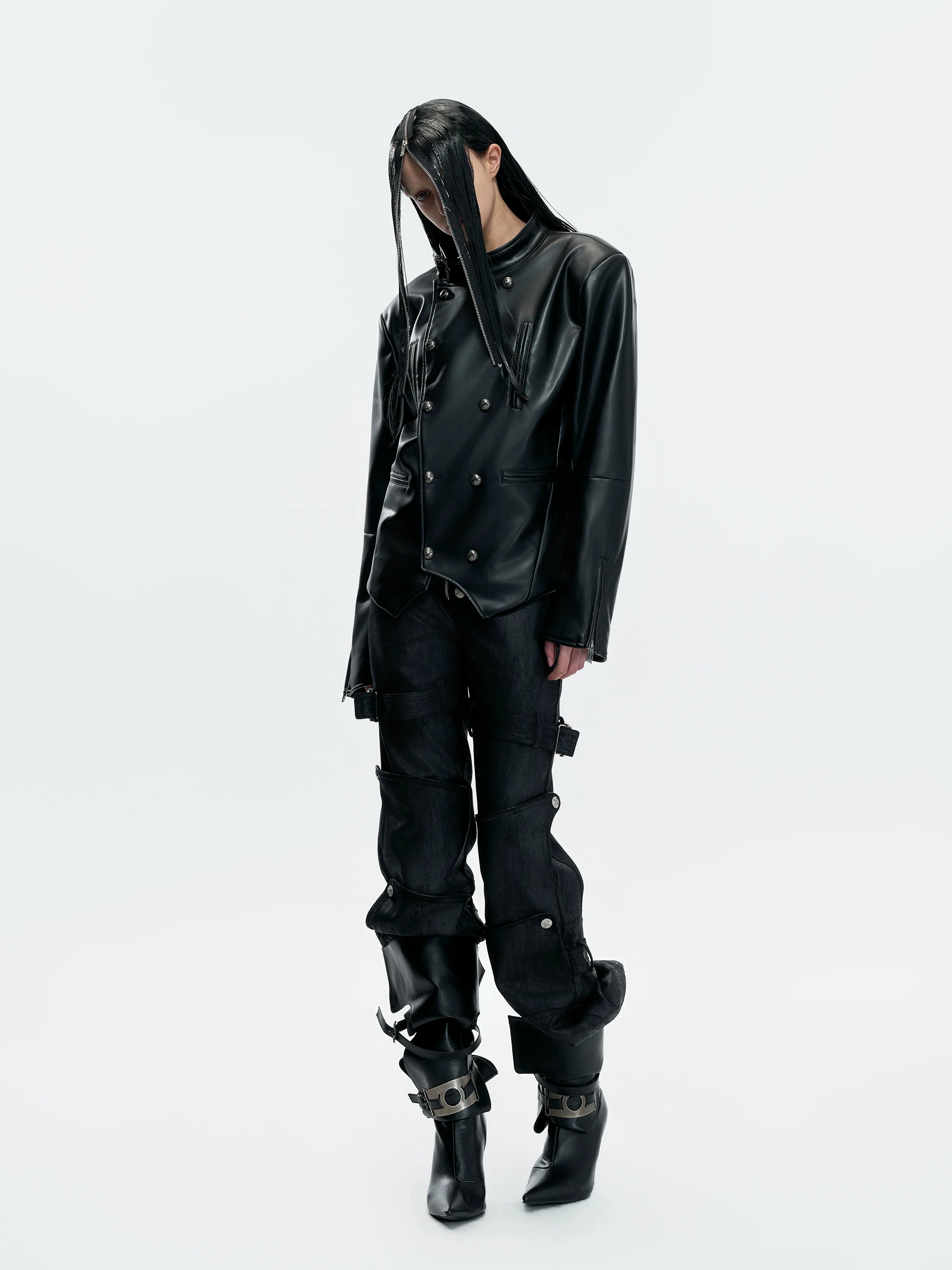 Obsidian Legion Asym Double-Breasted Jacket