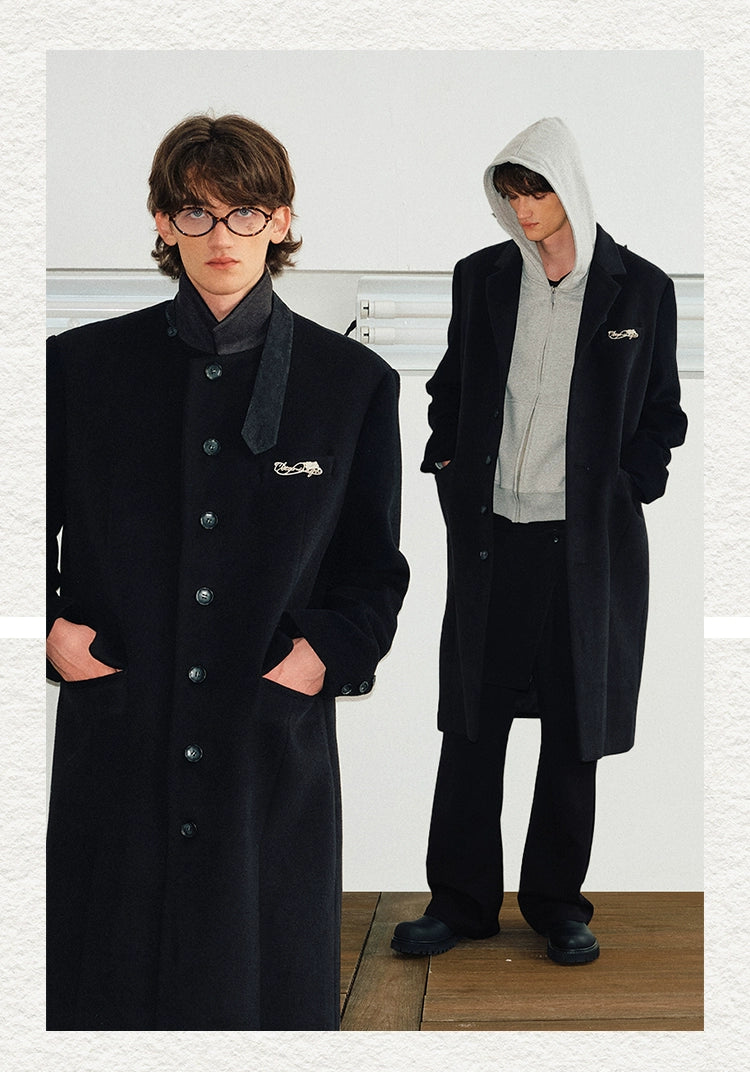 Modern Stand Collar Overcoat