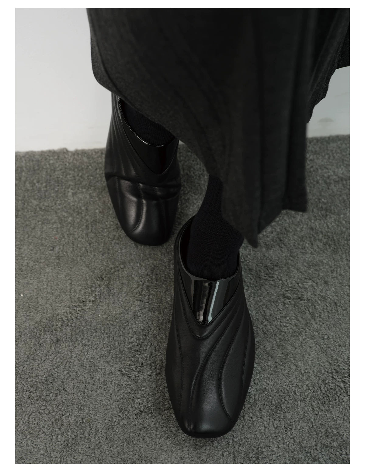 Streamlined Low-Profile Leather Slip-On Shoes