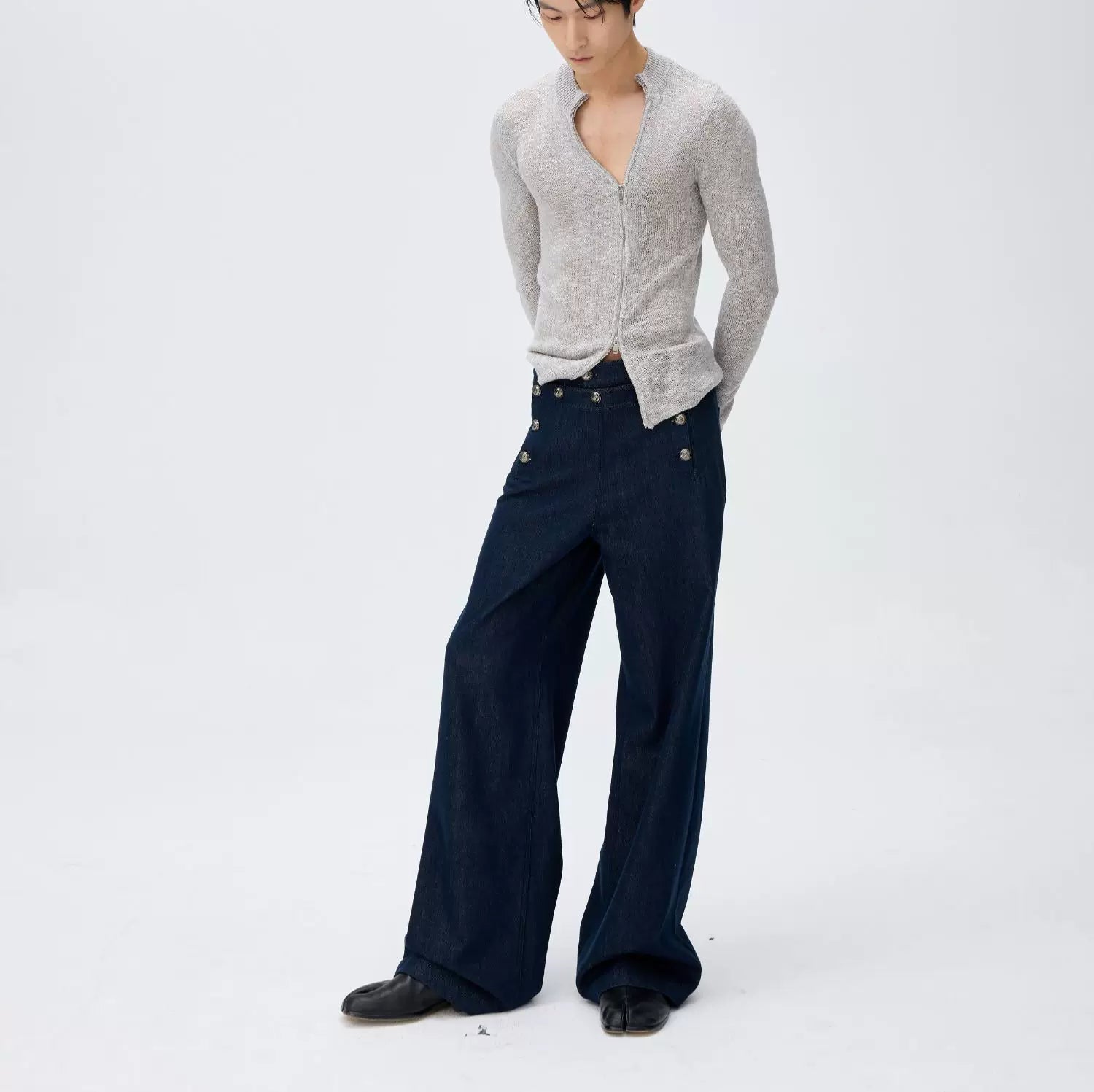 Harbor Mariner Wide‑Leg Trousers