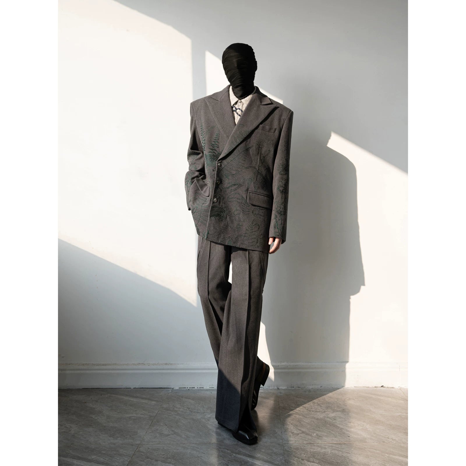Verdant Etch Botanical Blazer