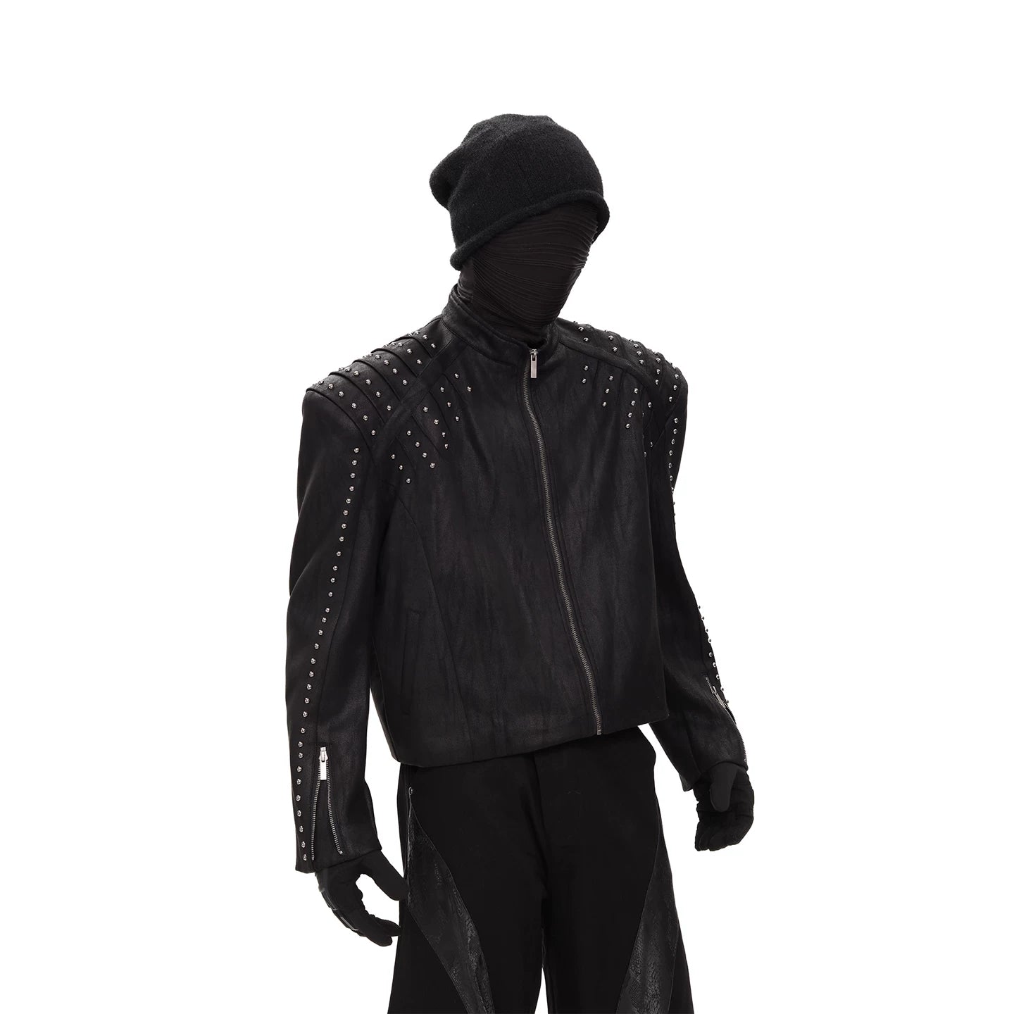 Nocturne Shrapnel Studded Rider Jacket