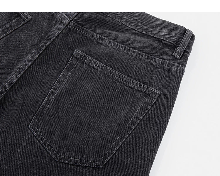 Coal Fade Wide-Leg Denim Pants