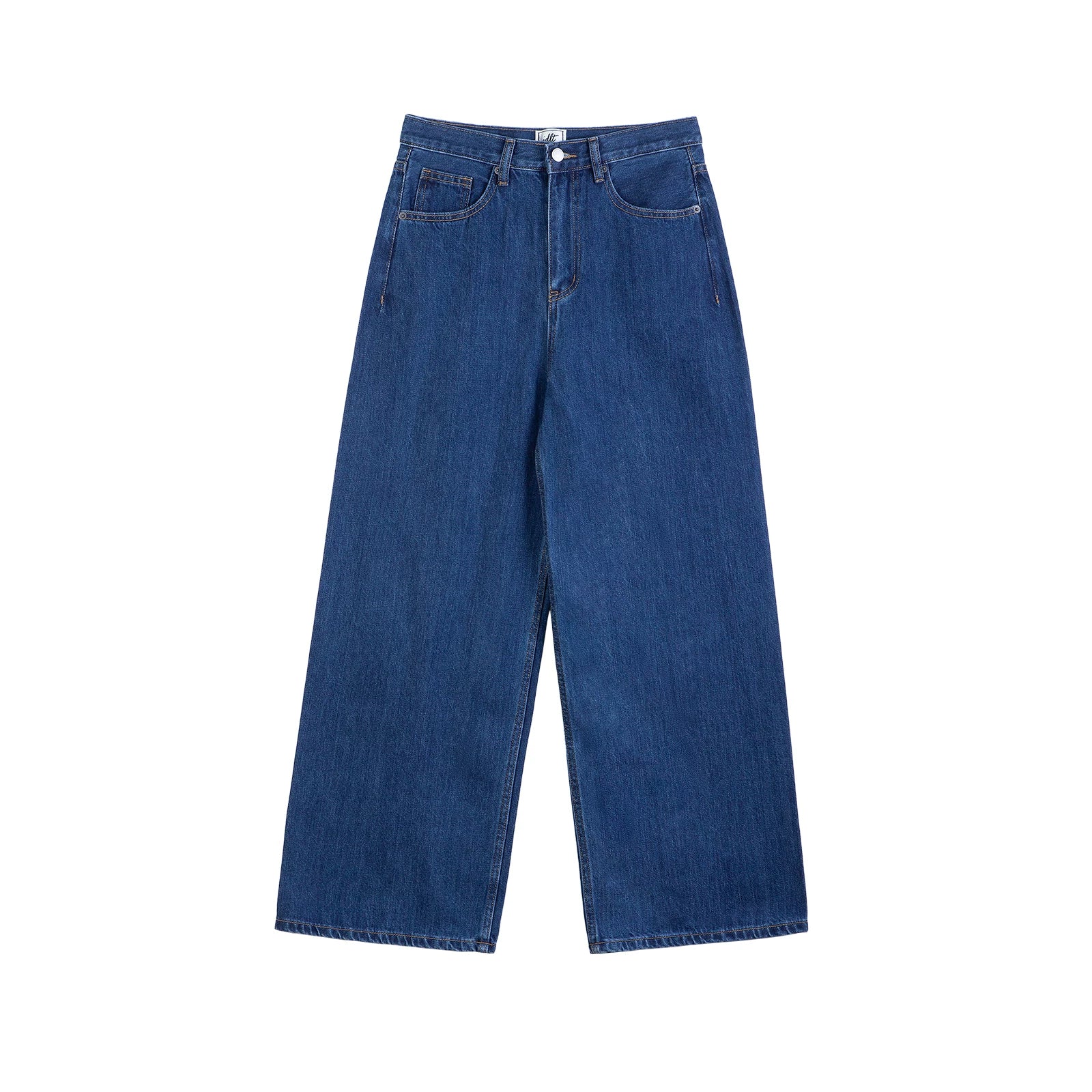 Deep Indigo Wide-Leg Jeans