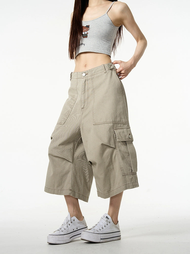 Wide-Leg Cargo Shorts and Pants
