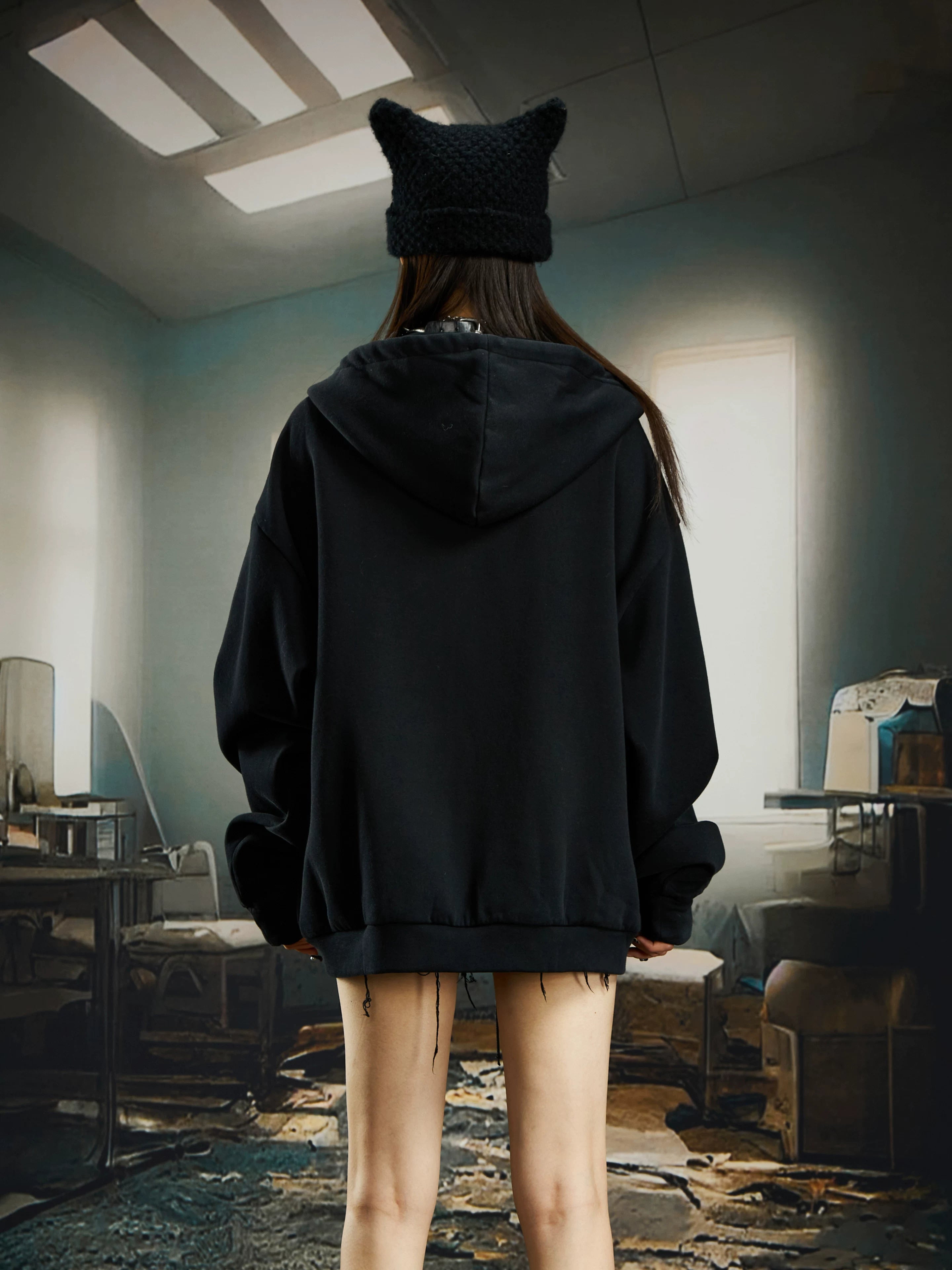 Taeleplus Varsity Patch Zip Hoodie