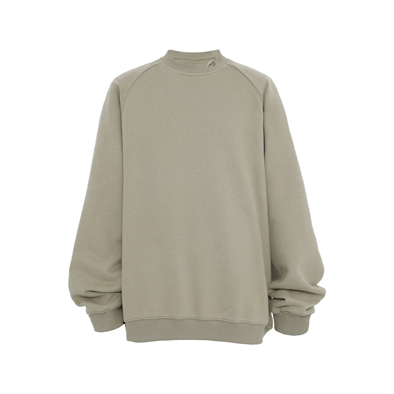 Heavyweight Sweater with Basic Embroidered Logo - chiclara