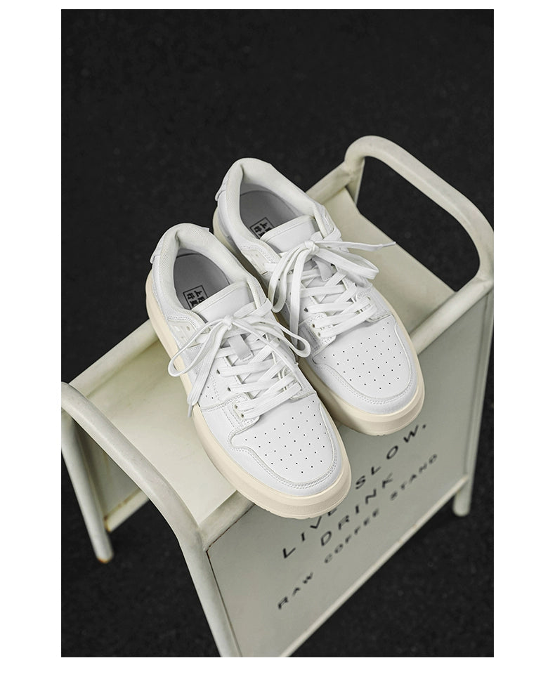 Perforated Leather Sneakers