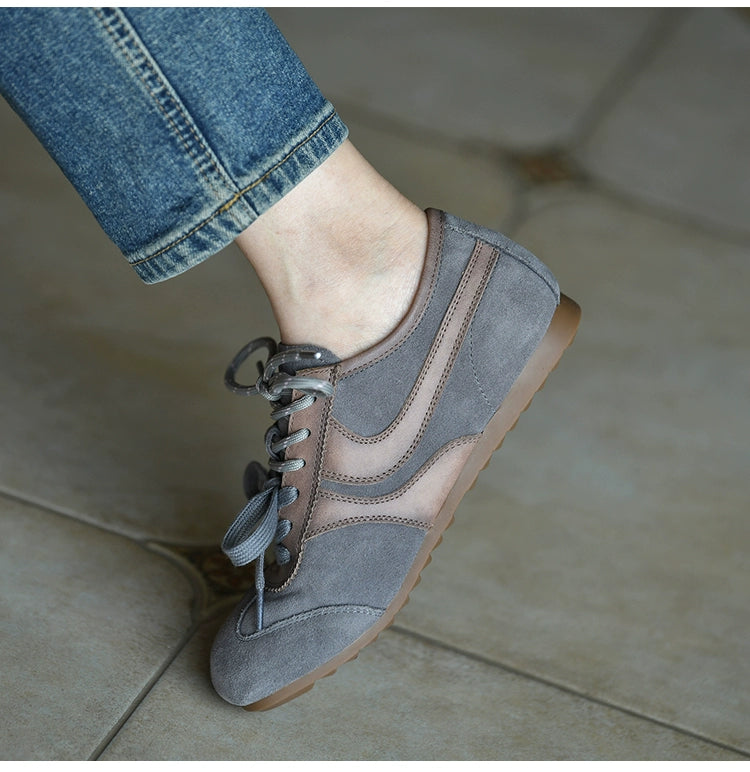 Stone Mist Retro Suede Sneakers