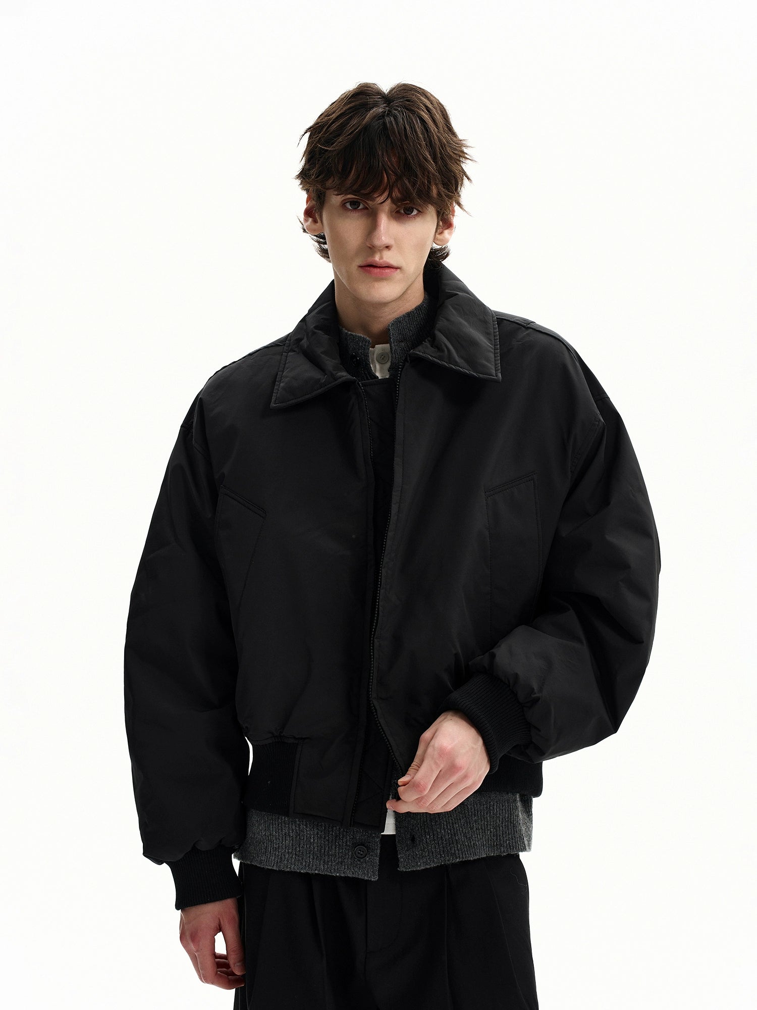 Raven Harbor Padded Bomber Jacket