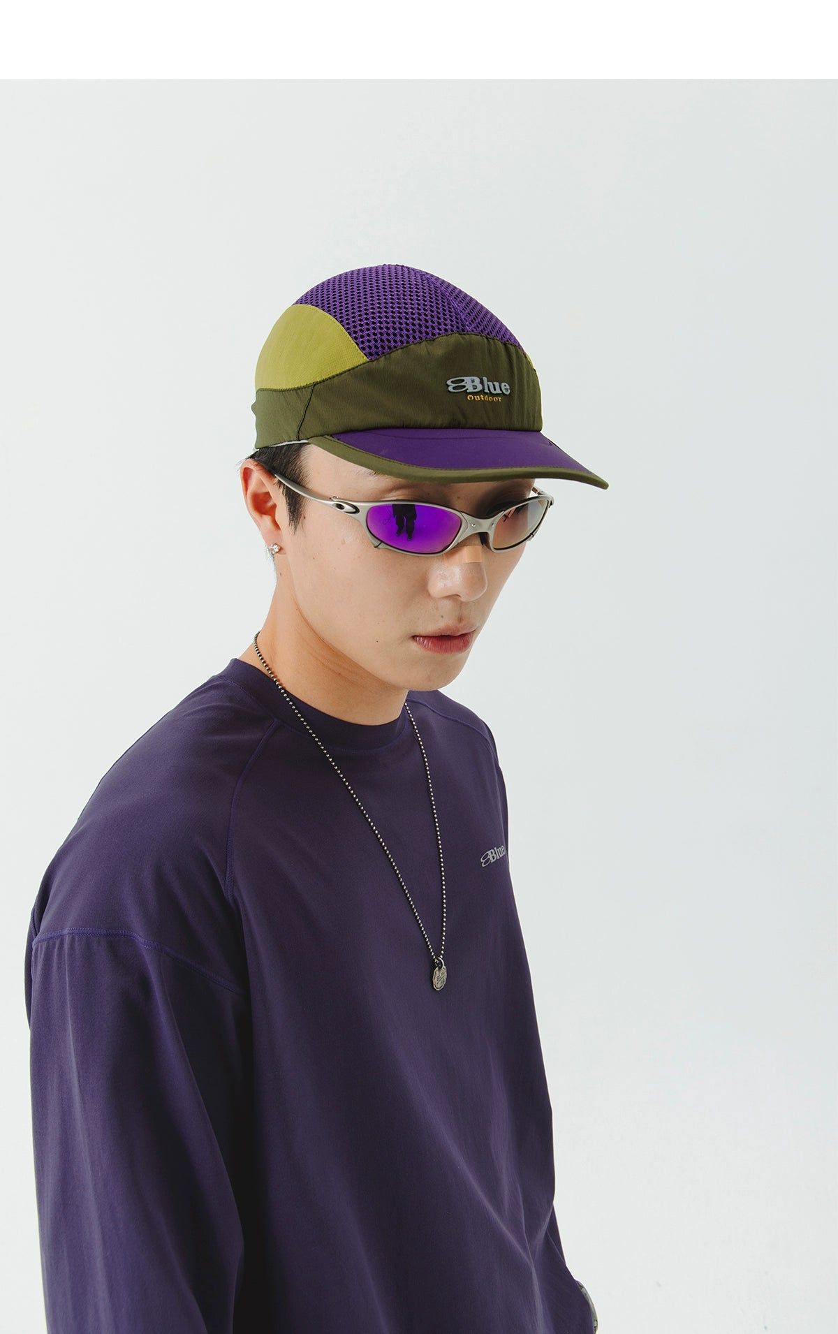 Colorblock Mesh Outdoor Sports Cap