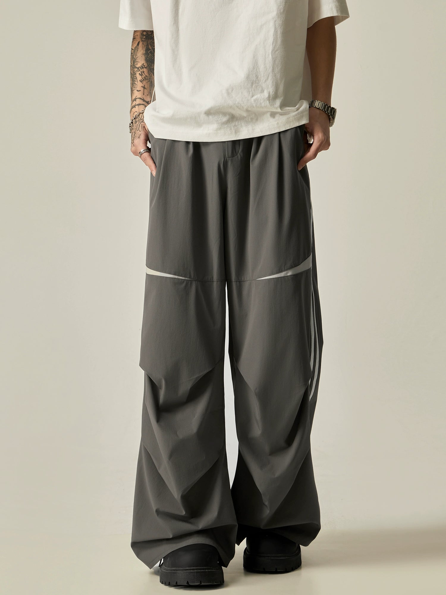 Midnight Stream Double-Stripe Track Pants