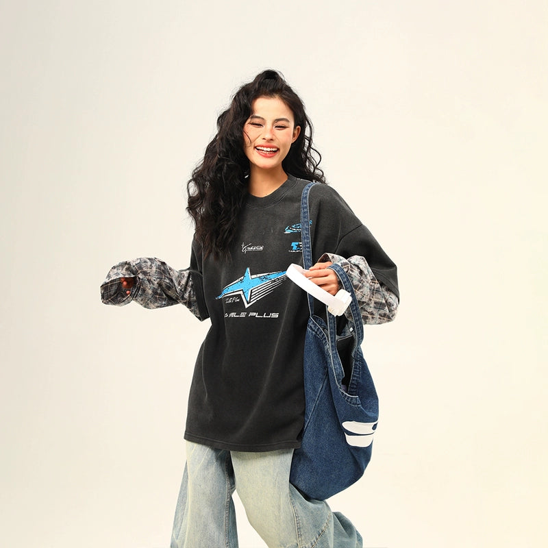 Retro Street Graphic Layered Tee