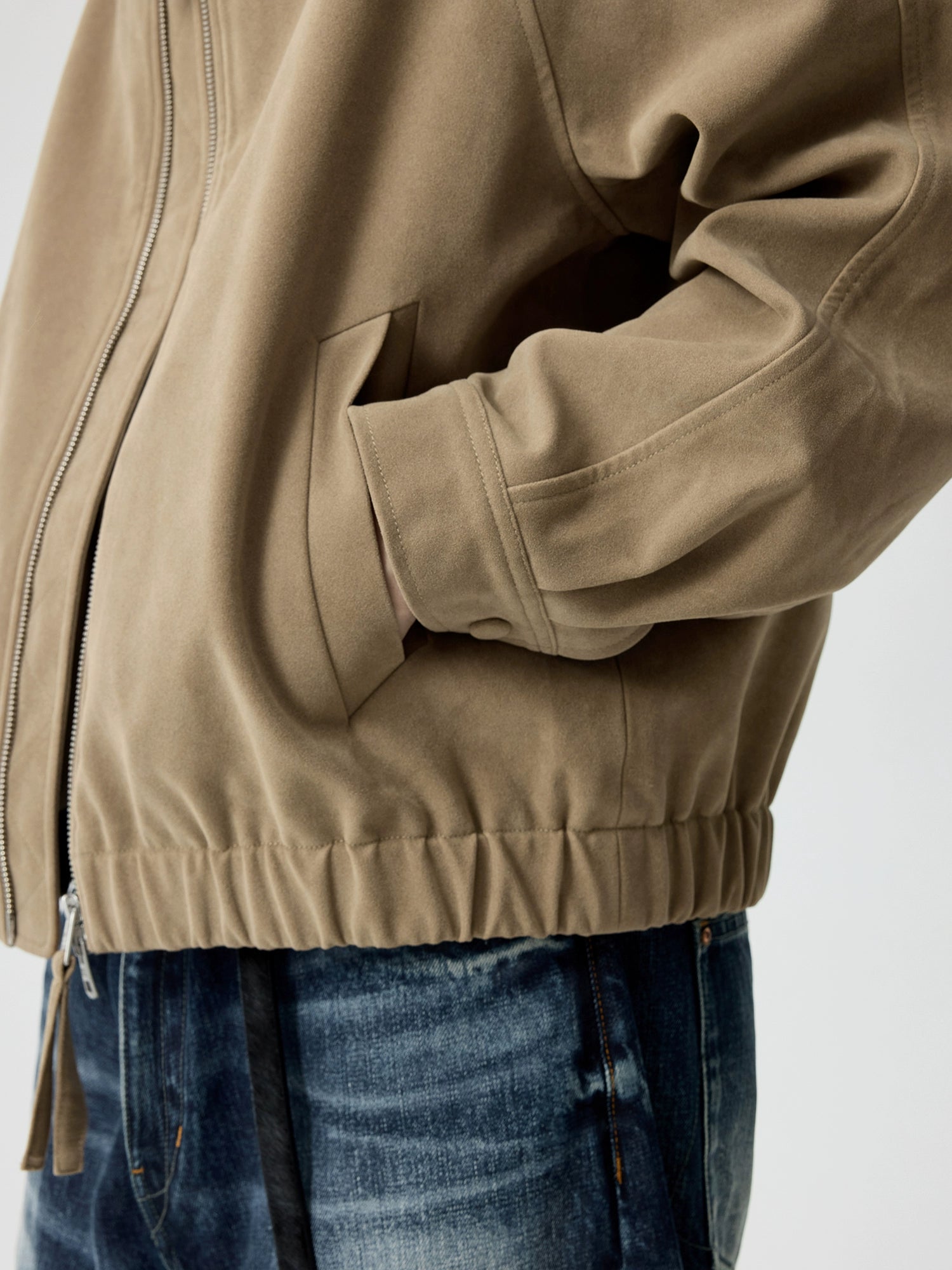 Duststone Suede Zip Jacket