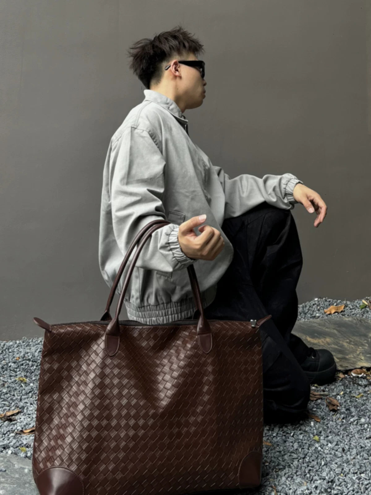 Meridian Woven Weekender Tote
