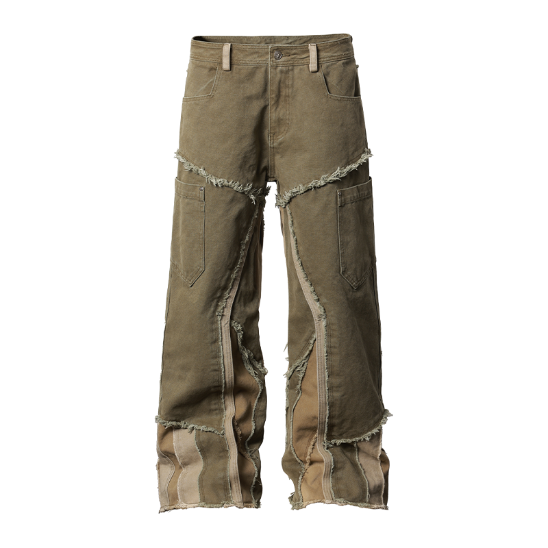 Frayed Denim Jeans - chiclara