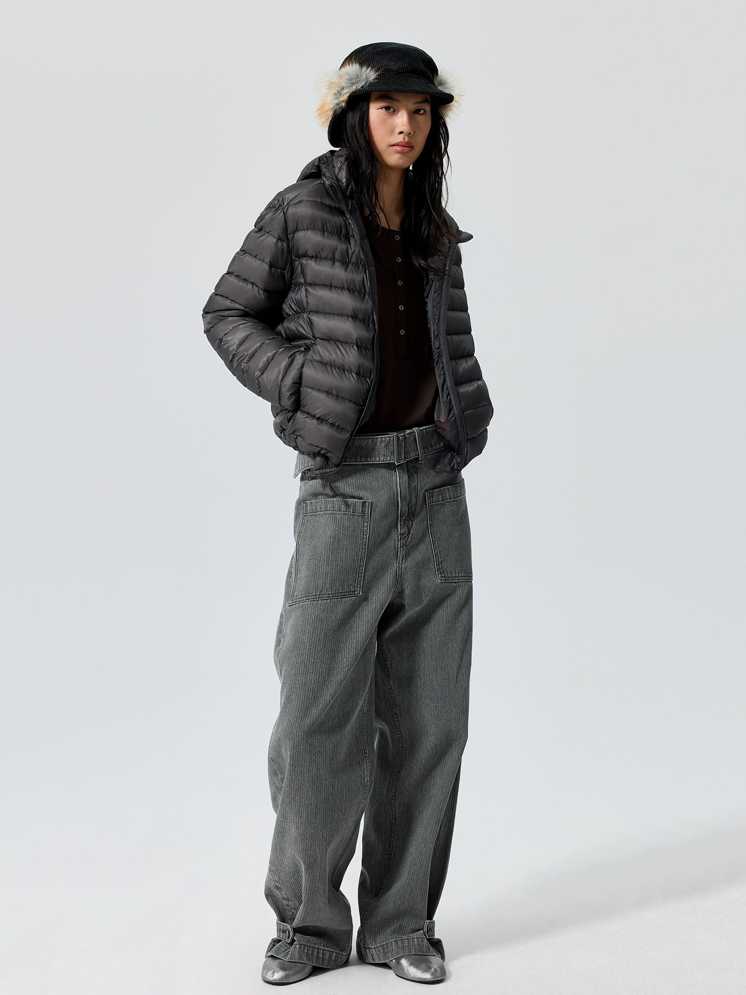 Shadow Ridge Belted Corduroy Pants
