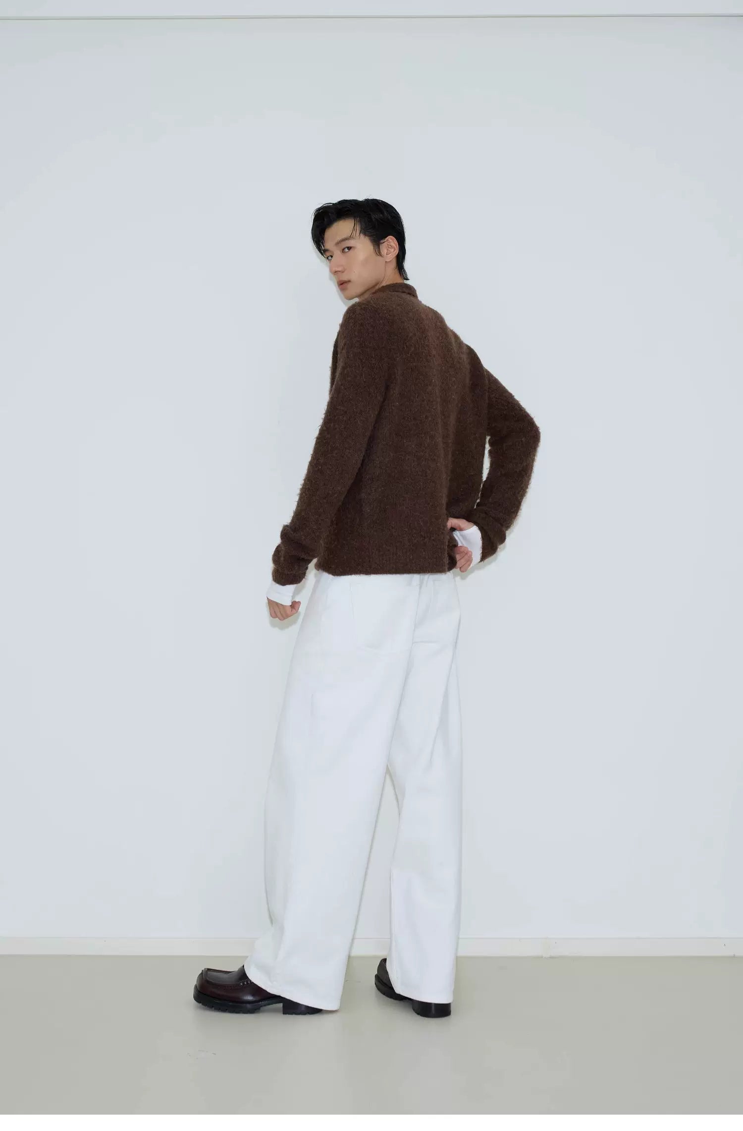 Coffee Cloud Fuzzy Zip Pullover