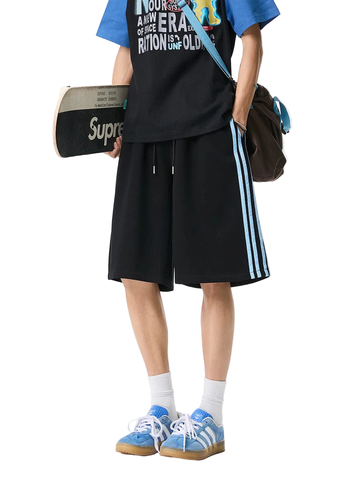 Varsity Lane Triple-Stripe Sweat Shorts