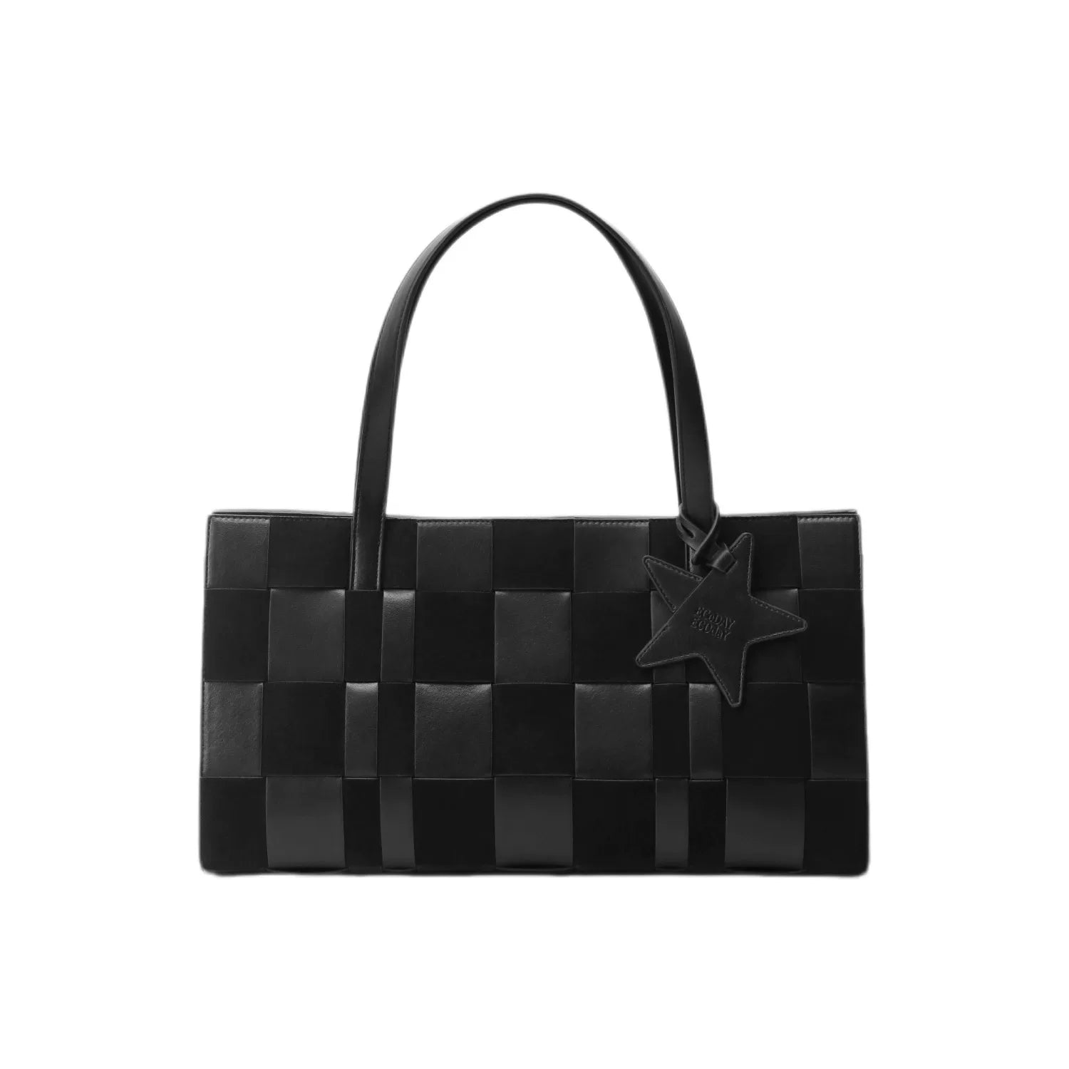 Checkerboard Woven Commuter Tote - view 6