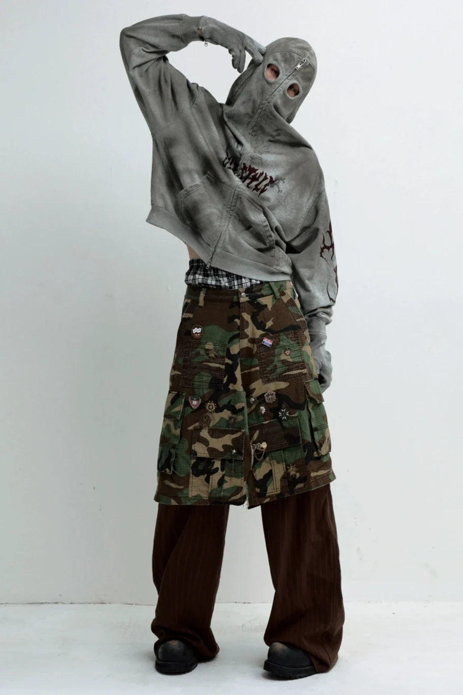 Men's Destruction Loose Cardigan Jacket