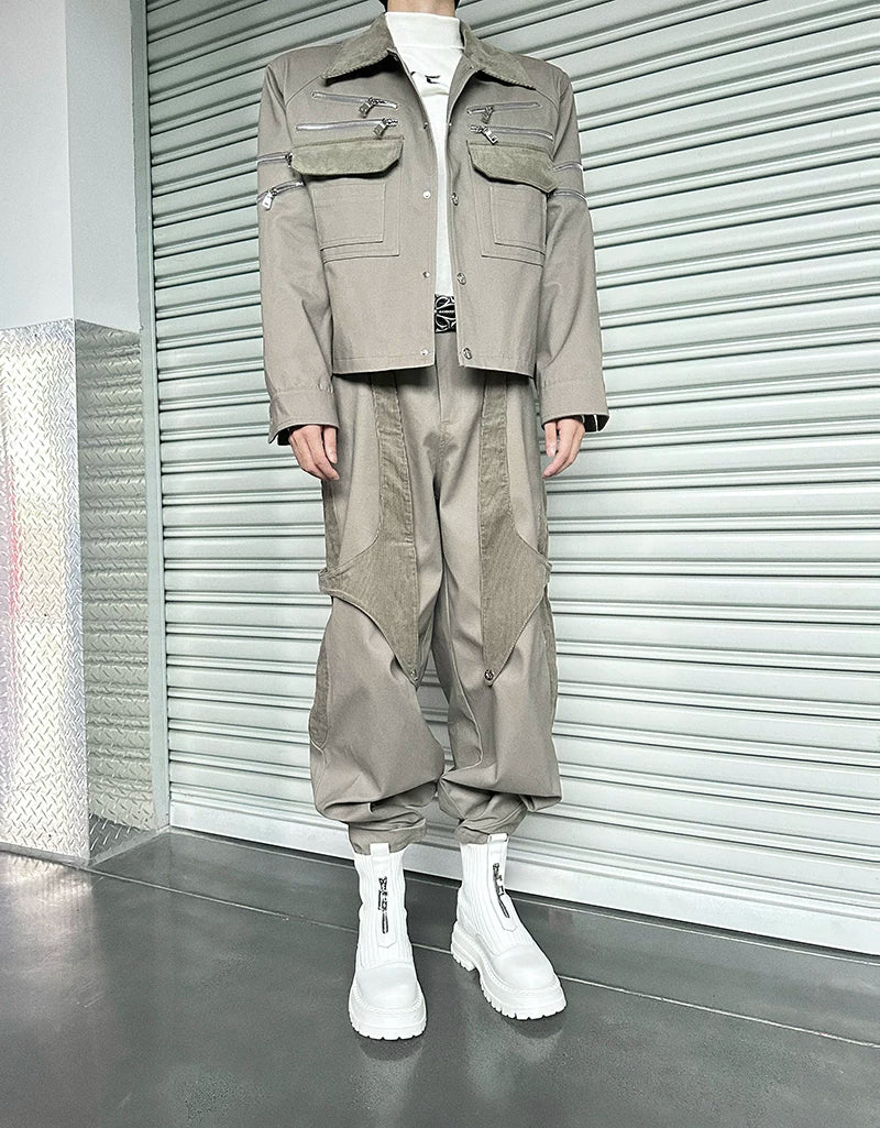 Dune Havoc Draped Panel Cargo Trousers