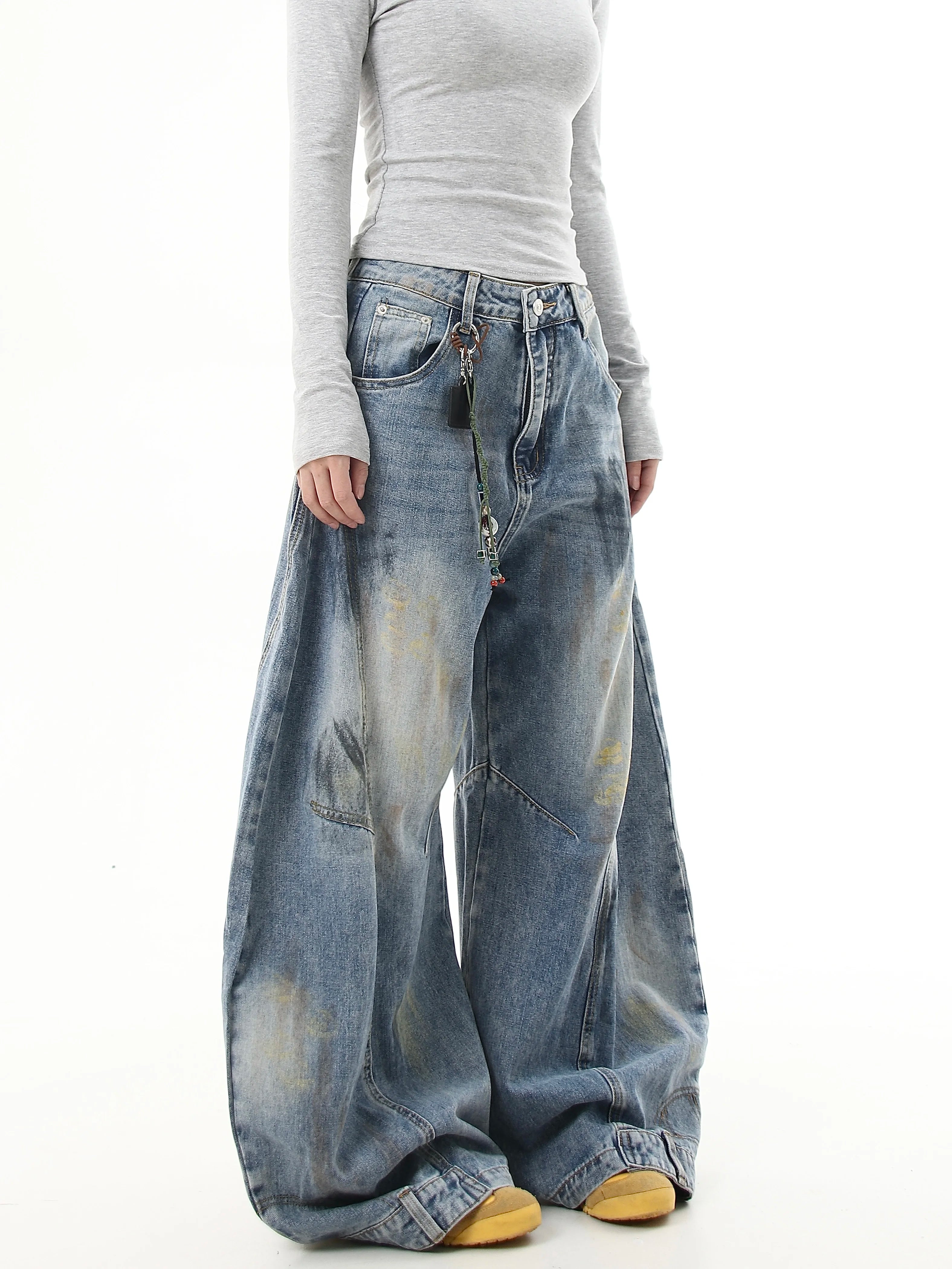 Driftwash Relic Wide‑Leg Jeans