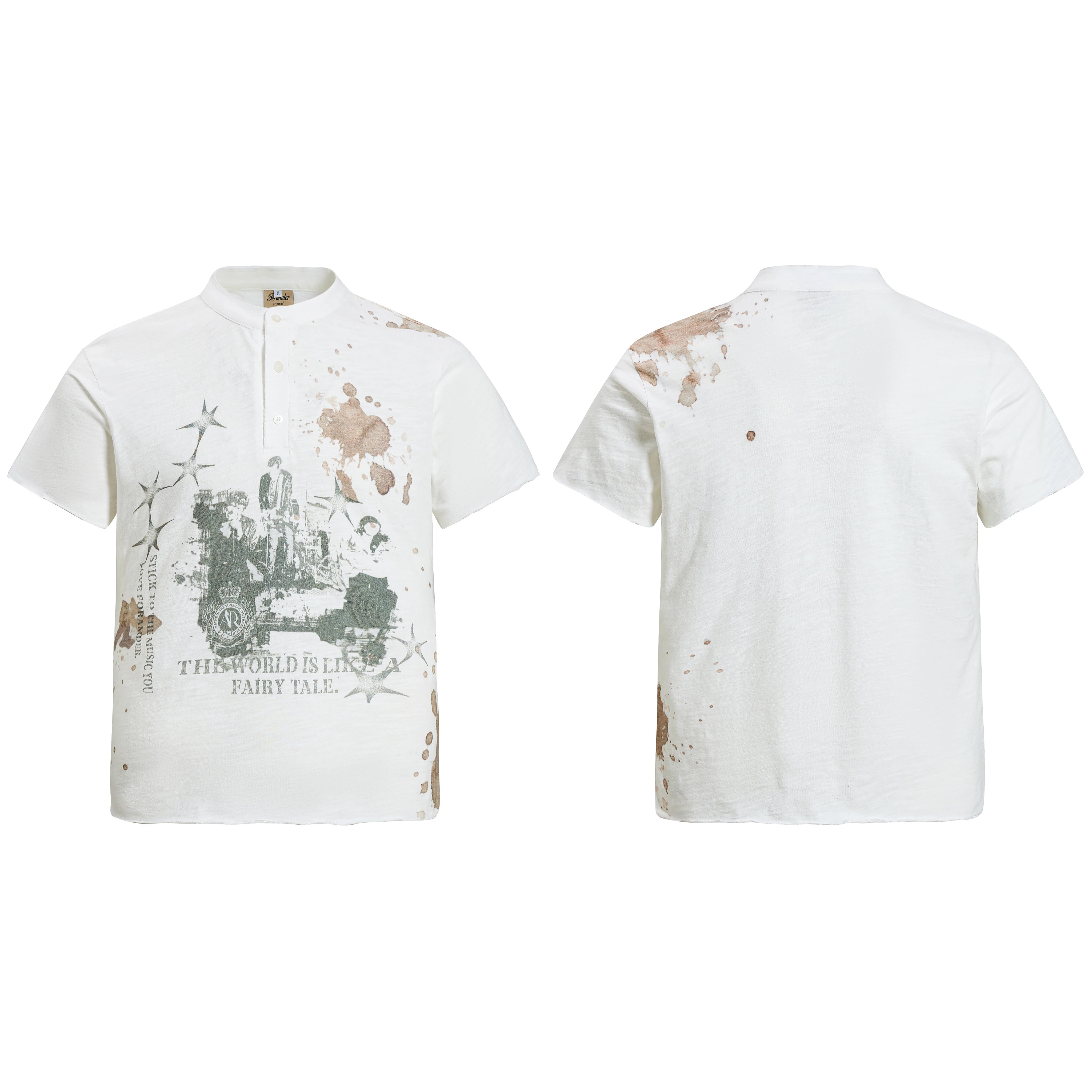 Fairytale Ruins Graphic Henley Tee